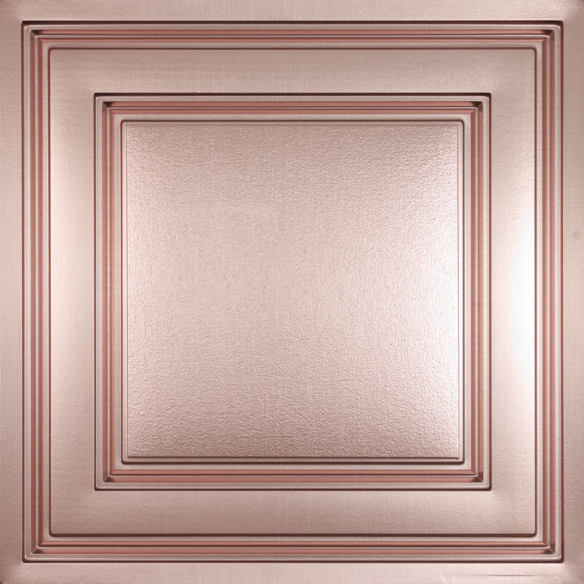 Ceilume V1-STR-22CBR-10 2-ft x 2-ft Stratford Feather-Light Copper PVC Drop Ceiling Tile ( 10 -Pack, 40-Sq. Feet / Case )