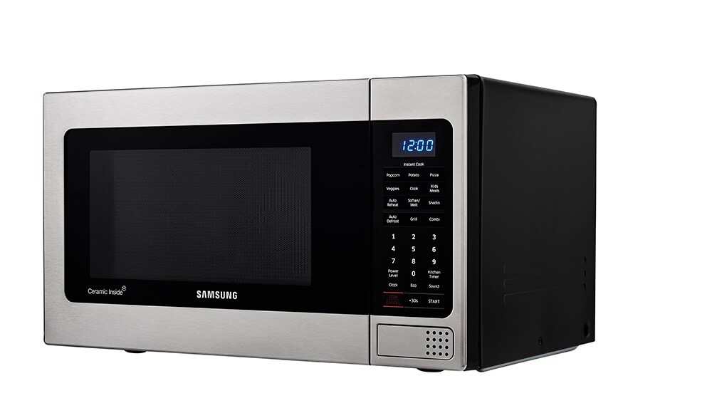 Samsung 1.1-cu ft 1000-Watt Countertop Microwave (Stainless Steel) in the Countertop  Microwaves department at