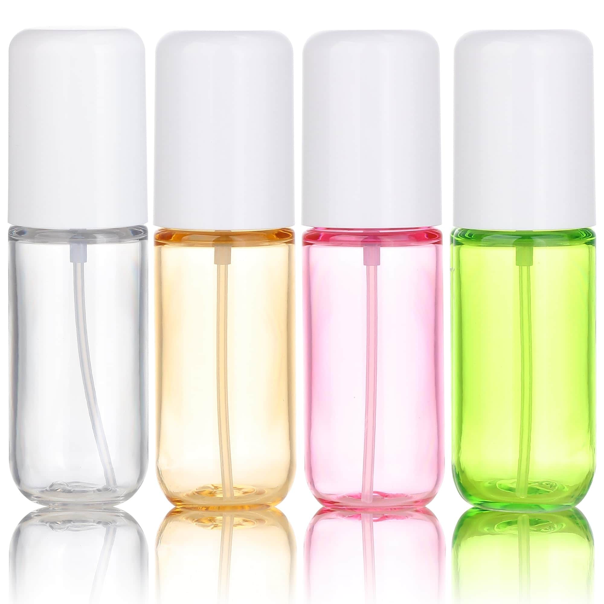 Misopily  Travel Spray Bottle Set 1 Point 35 Ounce 40 Milliliter Fine Mist Empty Refillable PET Plastic Bottles for Perfume Toner Moisturizer