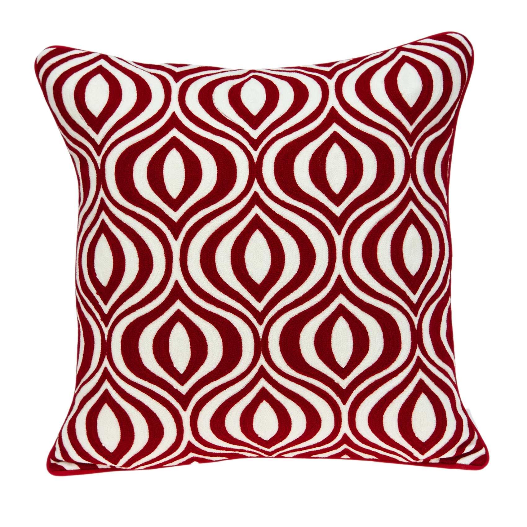 HomeRoots 333969 Jordan Red Standard Cotton Pillow Case