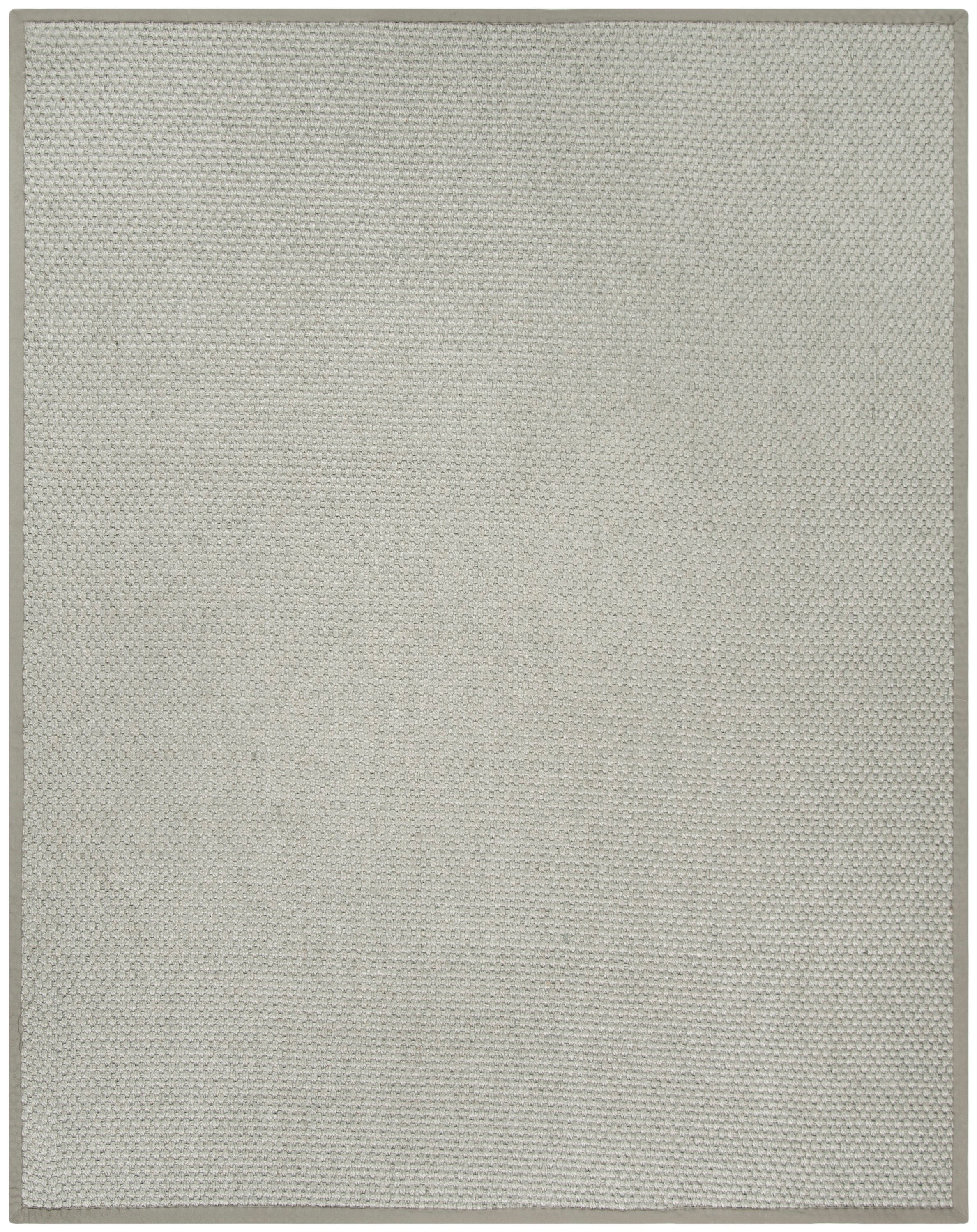 Safavieh NF463B-9 Natural Fiber Osprey 9 x 12 (ft) Loomed Sisal Silver/Gray Rectangular Indoor Solid Coastal Area rug