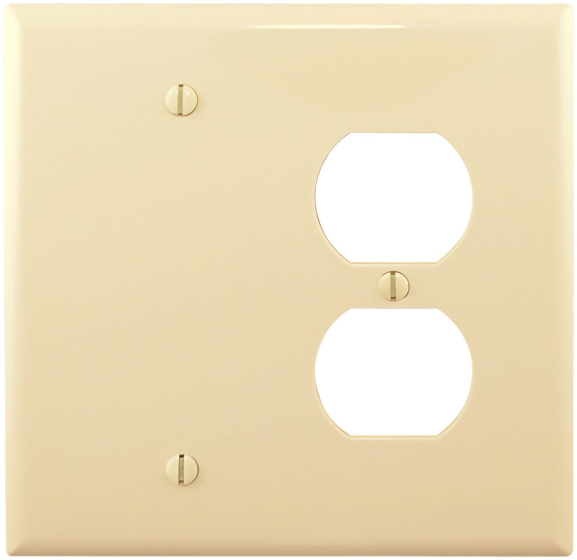 Eaton PJ138V 2 -Gang Ivory Nylon Wall Plate