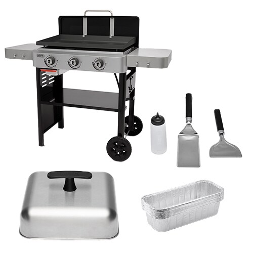 Weber 36 Griddle 4-Burner Liquid Propane Flat Top Grill in the Flat Top  Grills department at