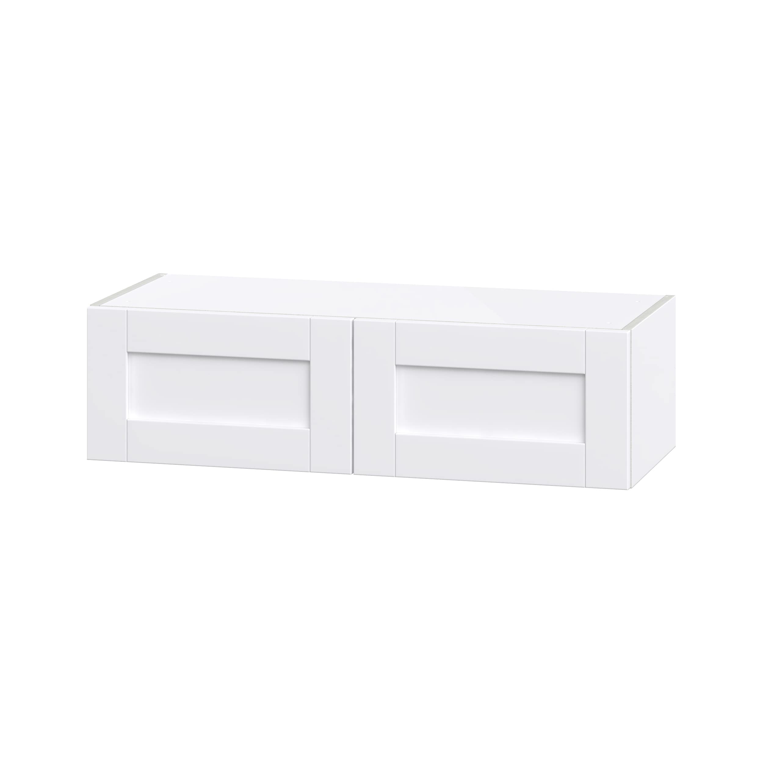 Hugo&Borg Rosemont 36-in W x 10-in H x 14-in D Glacier White Wall Fully Assembled Cabinet (Recessed Panel Shaker Door Style)