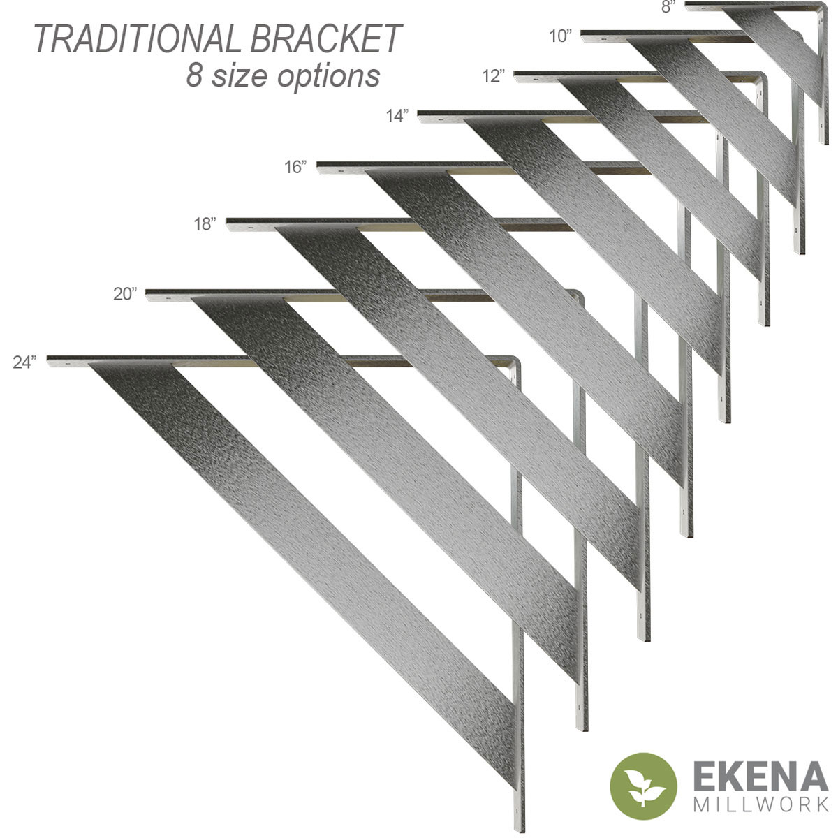 Ekena Millwork BKTM02X08X08TRASV Mending-Plates-Brackets-Braces - View #13