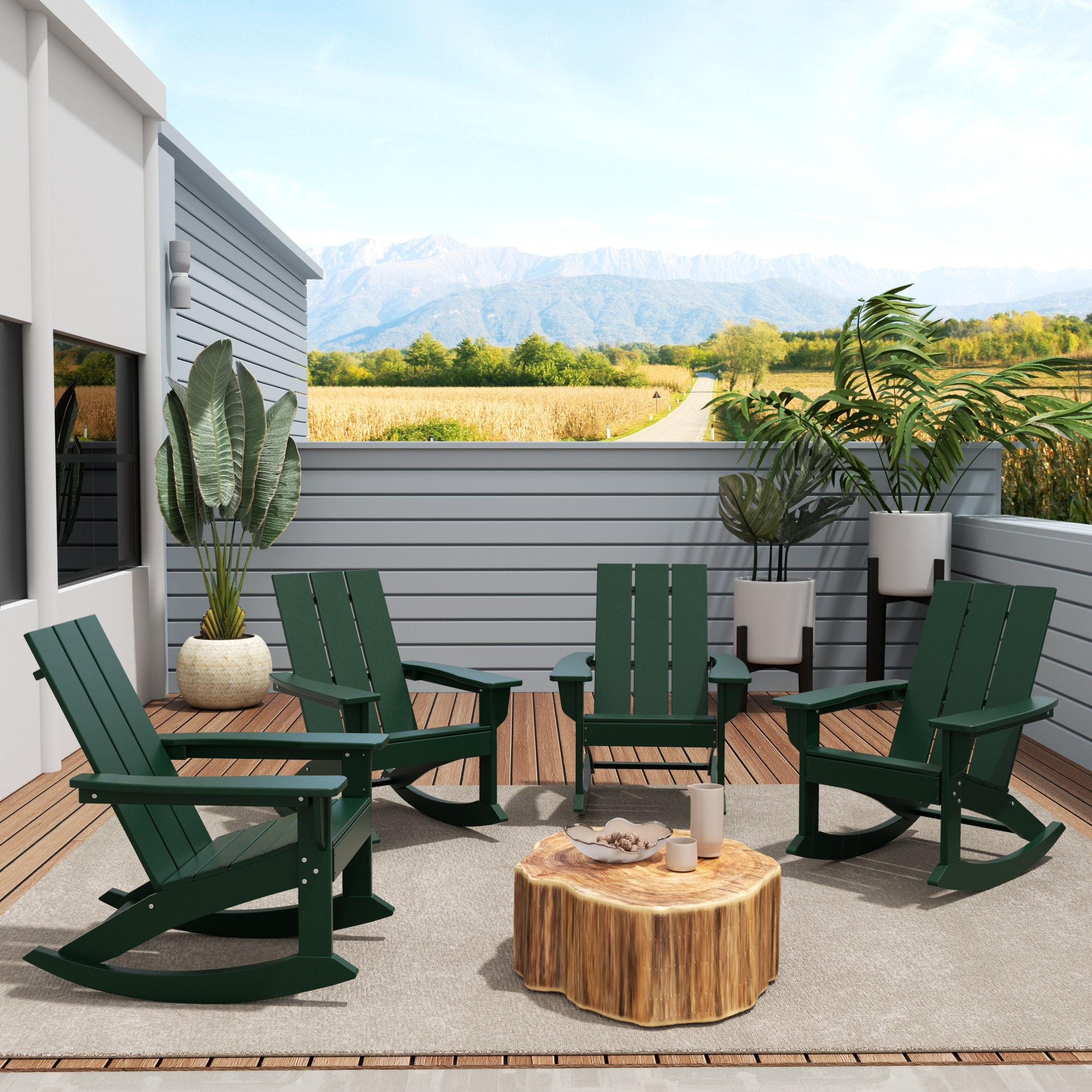 Westin Furniture OP5002-DG-4 Patio-Chairs - View #2