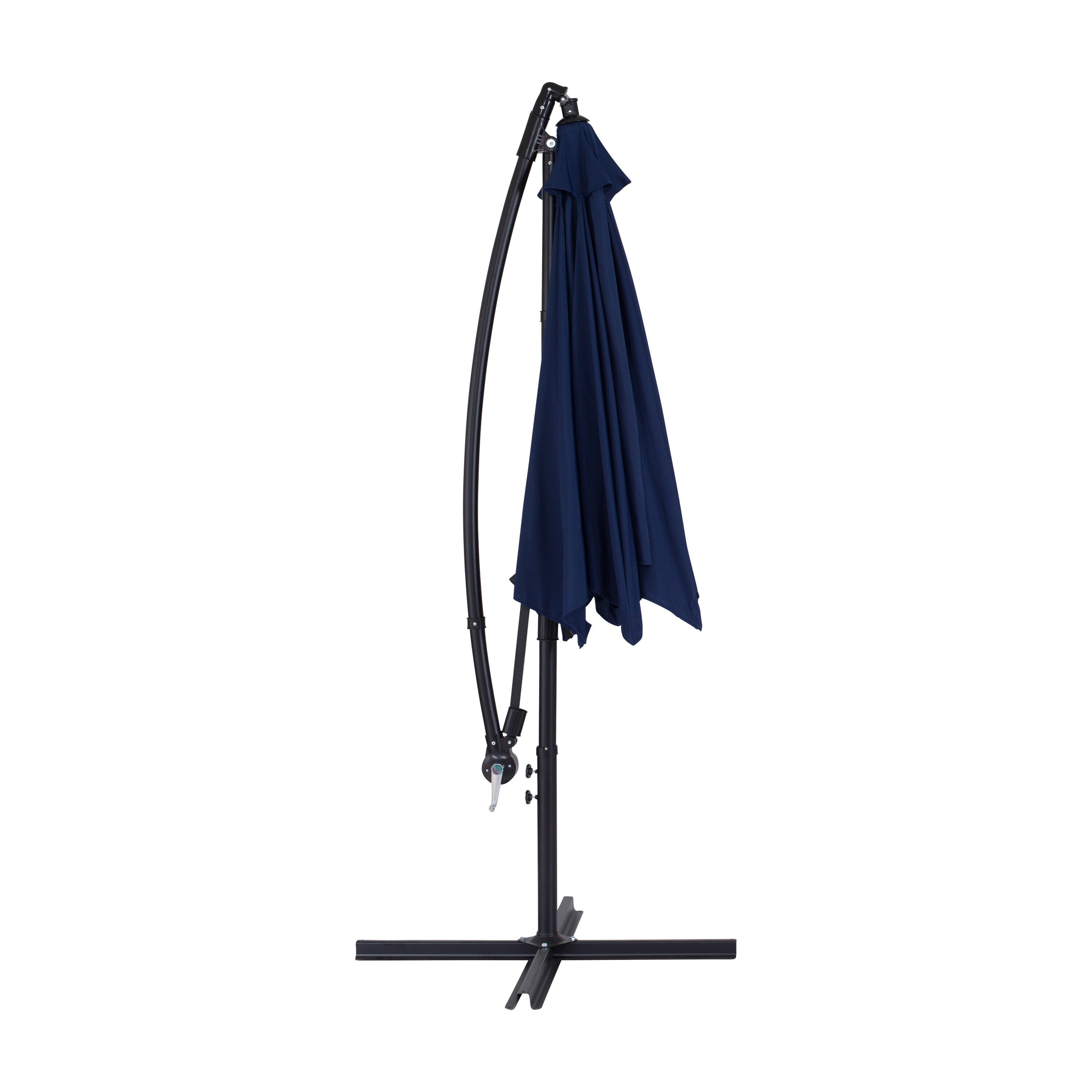 CorLiving 9-ft Steel Blue Slide-tilt Cantilever Patio Umbrella PYN-704 ...