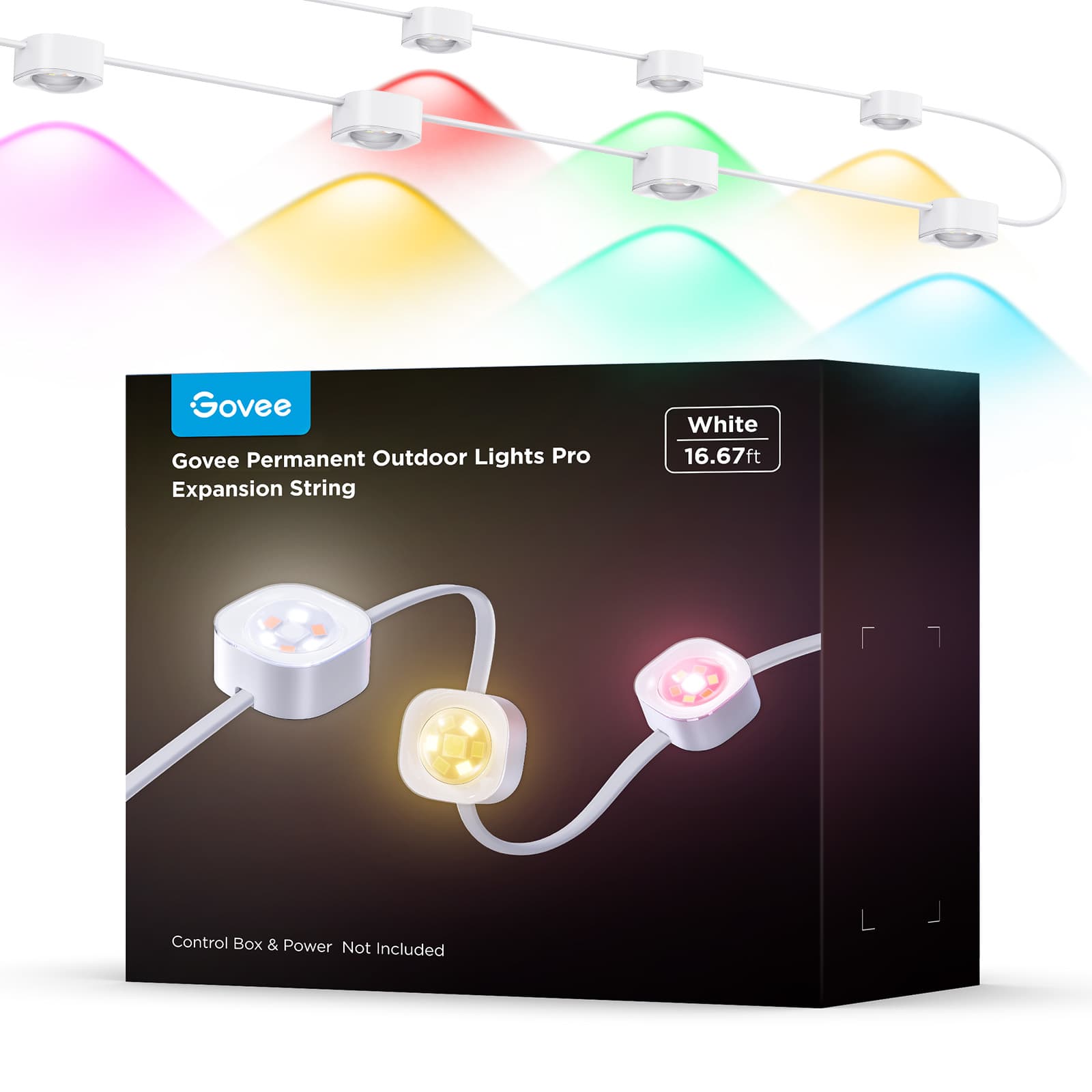Govee  White Permanent Outdoor Lights Pro Expansion String