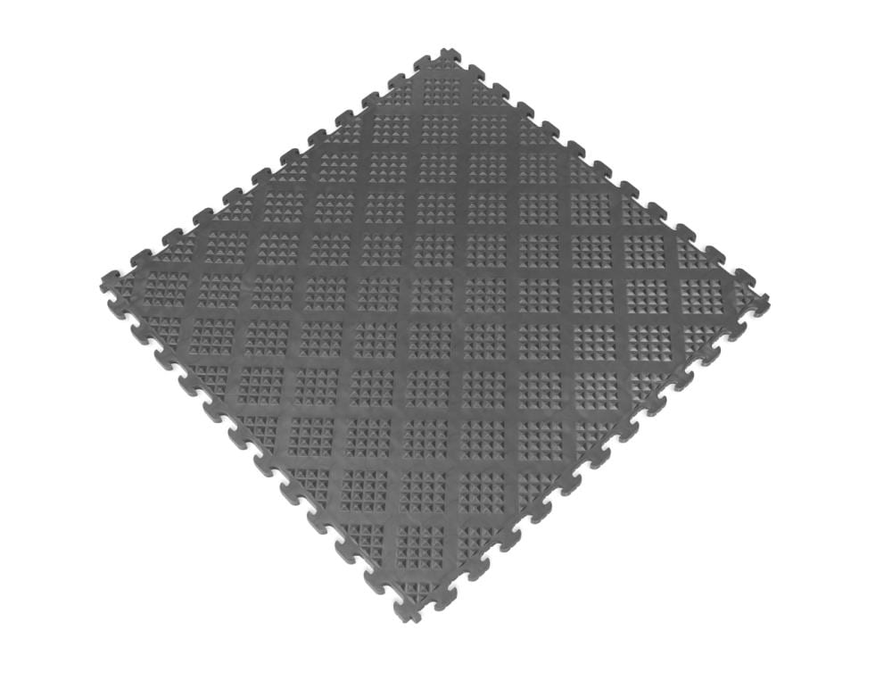 Norsk 18.3-in W x 18.3-in L x 0.25-in T Interlocking Flexible PVC Gym Floor Tile (13.95-sq ft) (6-Pack)