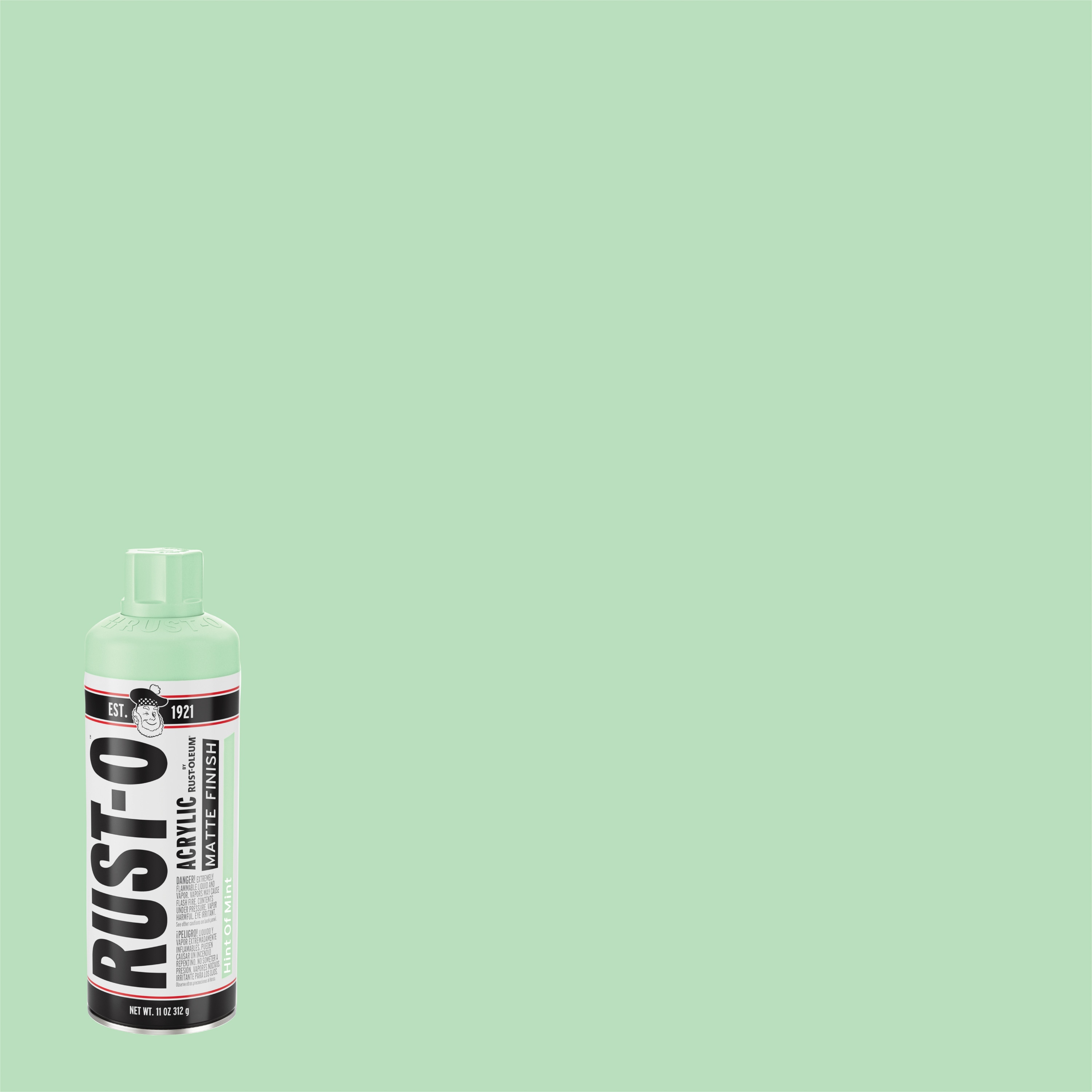 Rust-Oleum 392205SOS Rust-O Artist 6 -Pack Matte Hint Of Mint Spray paint ( NET WT. 11-oz )