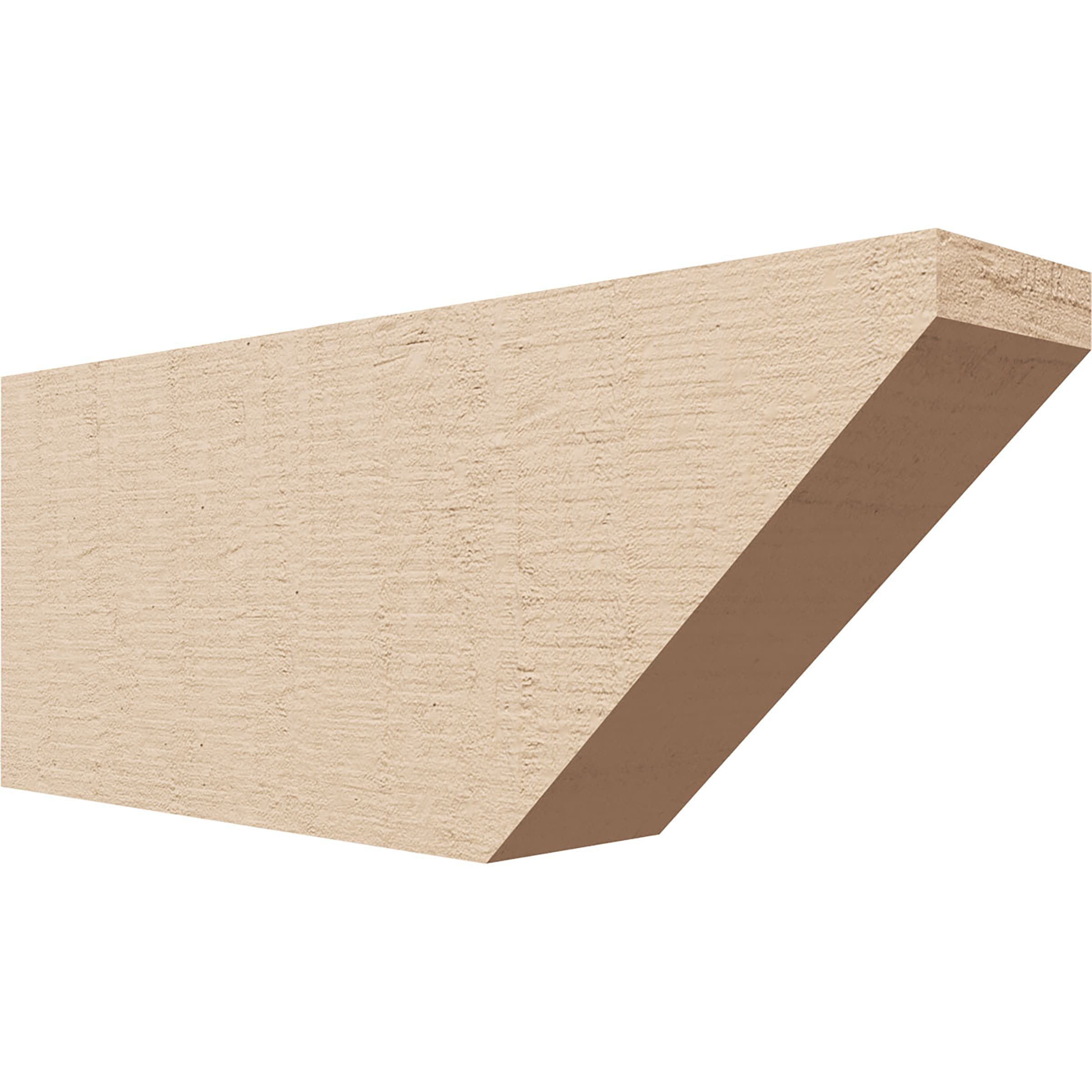 Ekena Millwork RFTU04X08X20CONRCPR Concord Woodgrain 4-in X 8-in X 20-in Brown Urethane Standard bracket