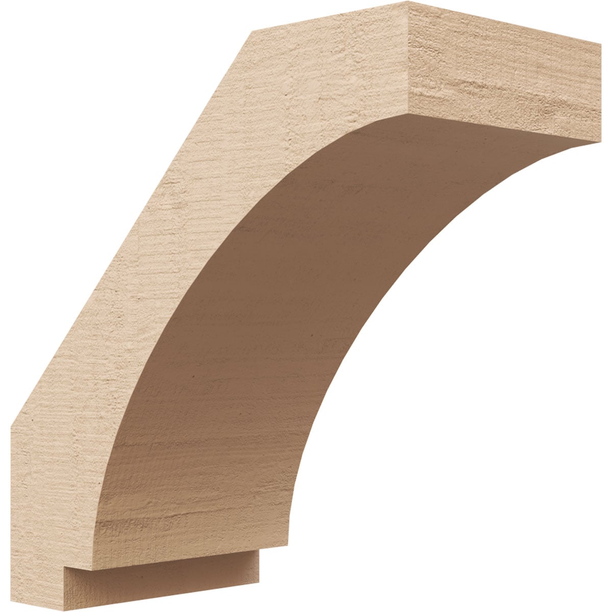 Ekena Millwork BRCUR05X10X10IMPRCPR 5-in x 10-in x 10-in Primed Urethane Imperial Rough Cedar TimberThane Knee Brace