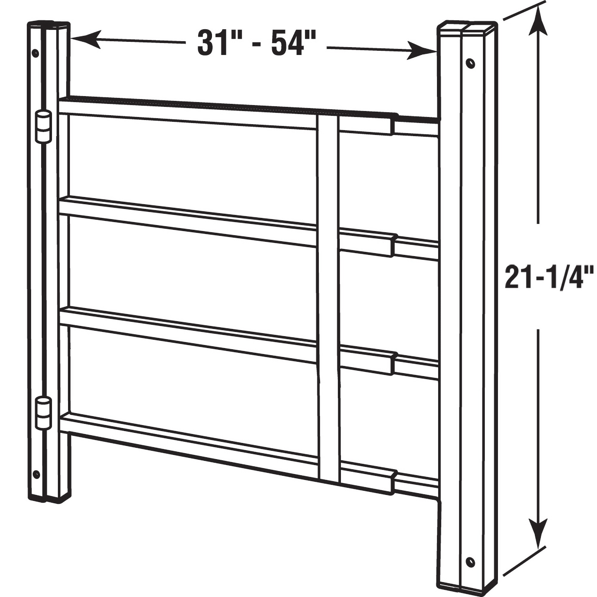 Prime-Line S 4782 Window-Security-Bars - View #2
