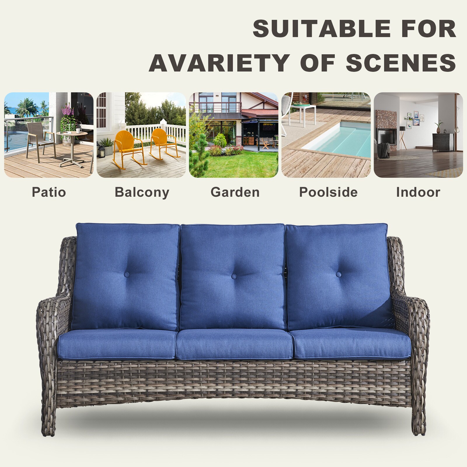 Pocassy PA015-1CZ Patio-Sofas-Daybeds - View #6