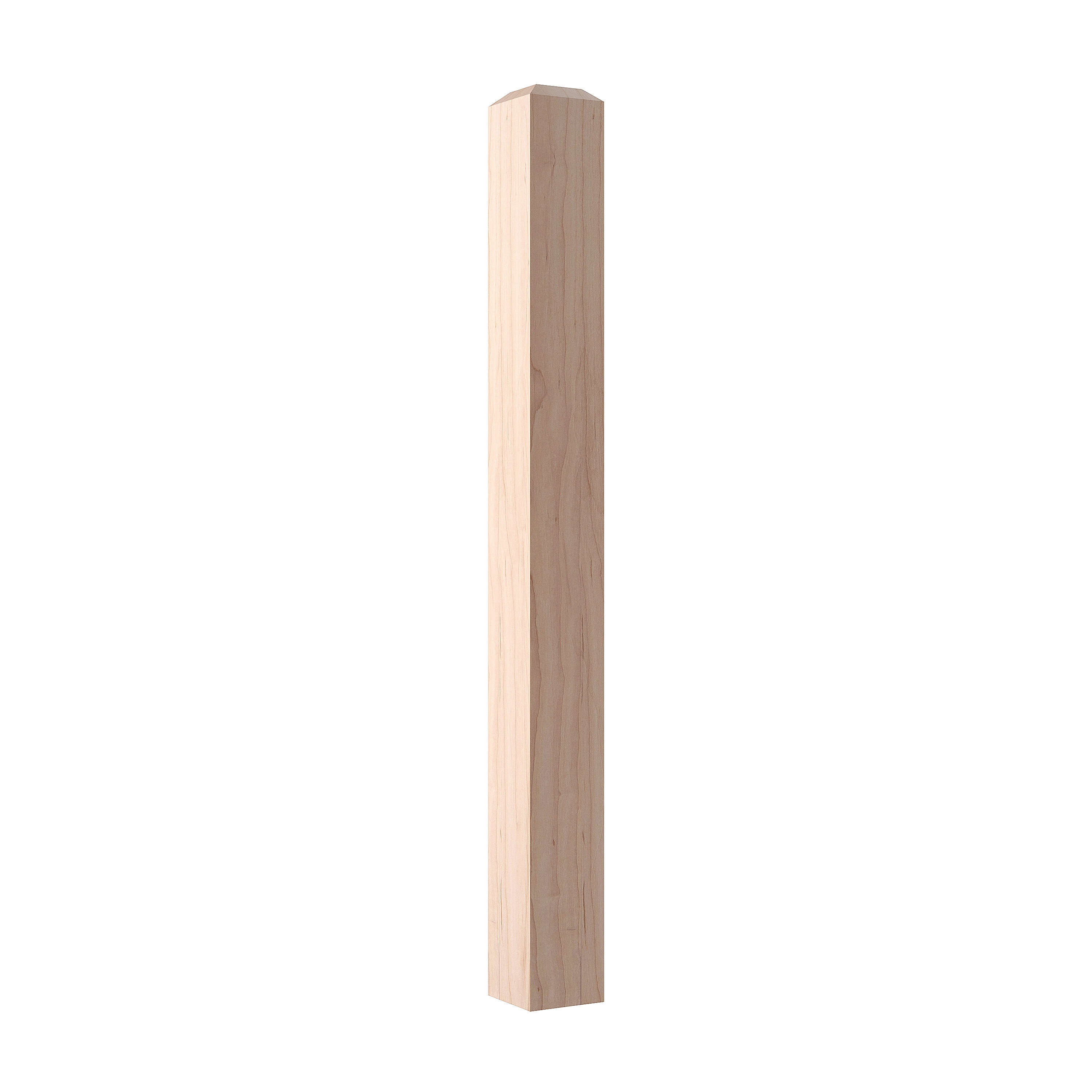 Crown Heritage 4444300 Craftsman 3-in x 43-in Unfinished Maple Universal Stair Newel Post