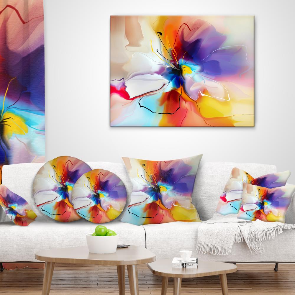 Designart 16-in x 16-in Multiple Colors Indoor Decorative Pillow in the ...