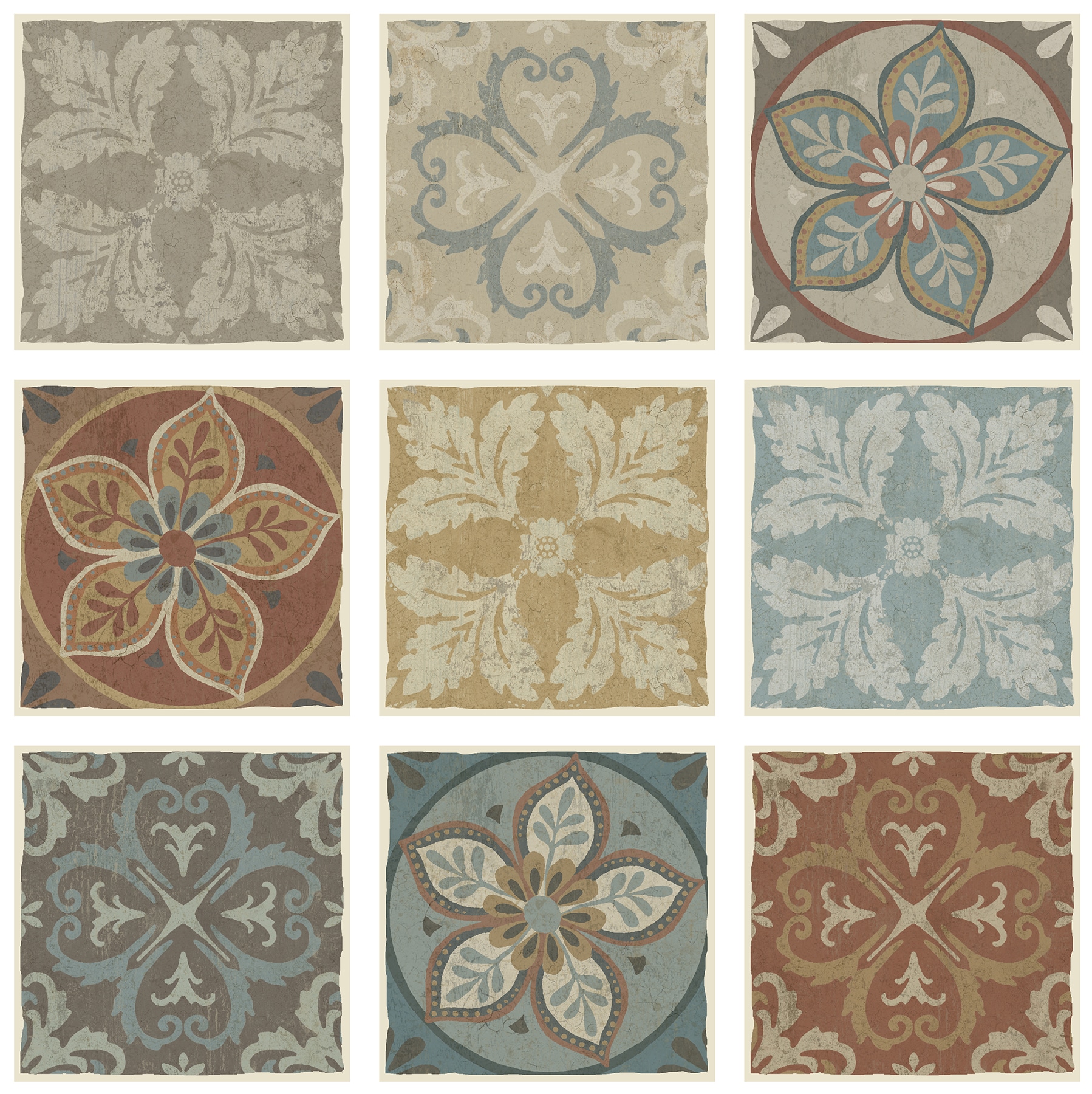 WallPops DWPK4127 12-Inches W x 36-Inches H Self-adhesive Brown Geometric Wall Decal