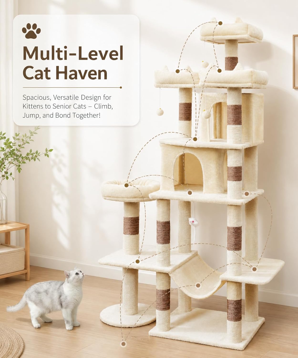 Amhancible CDI-MPN-3892 Cat-Trees - View #2