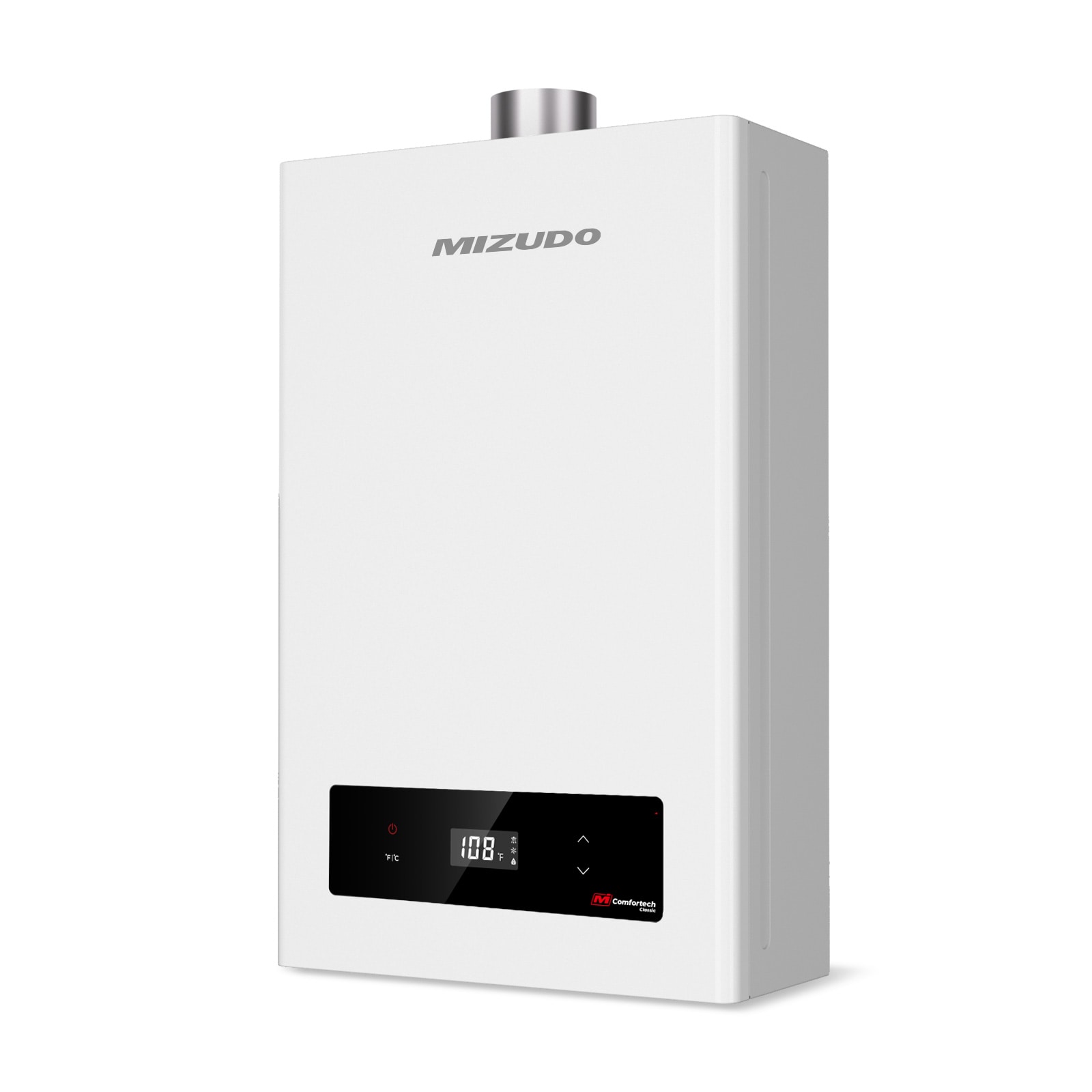 Mizudo FDG-CS120BW-NG Comfortech 120 Natural Gas Tankless Water Heater Indoor Up To 5.9-GPM 120000-BTU Instant Hot Water Heater