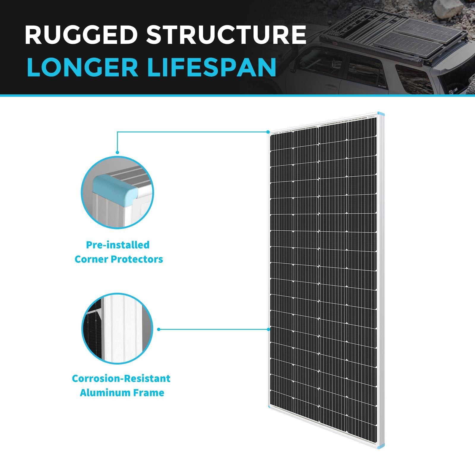 200 Watt 12 Volt Monocrystalline Solar Panel