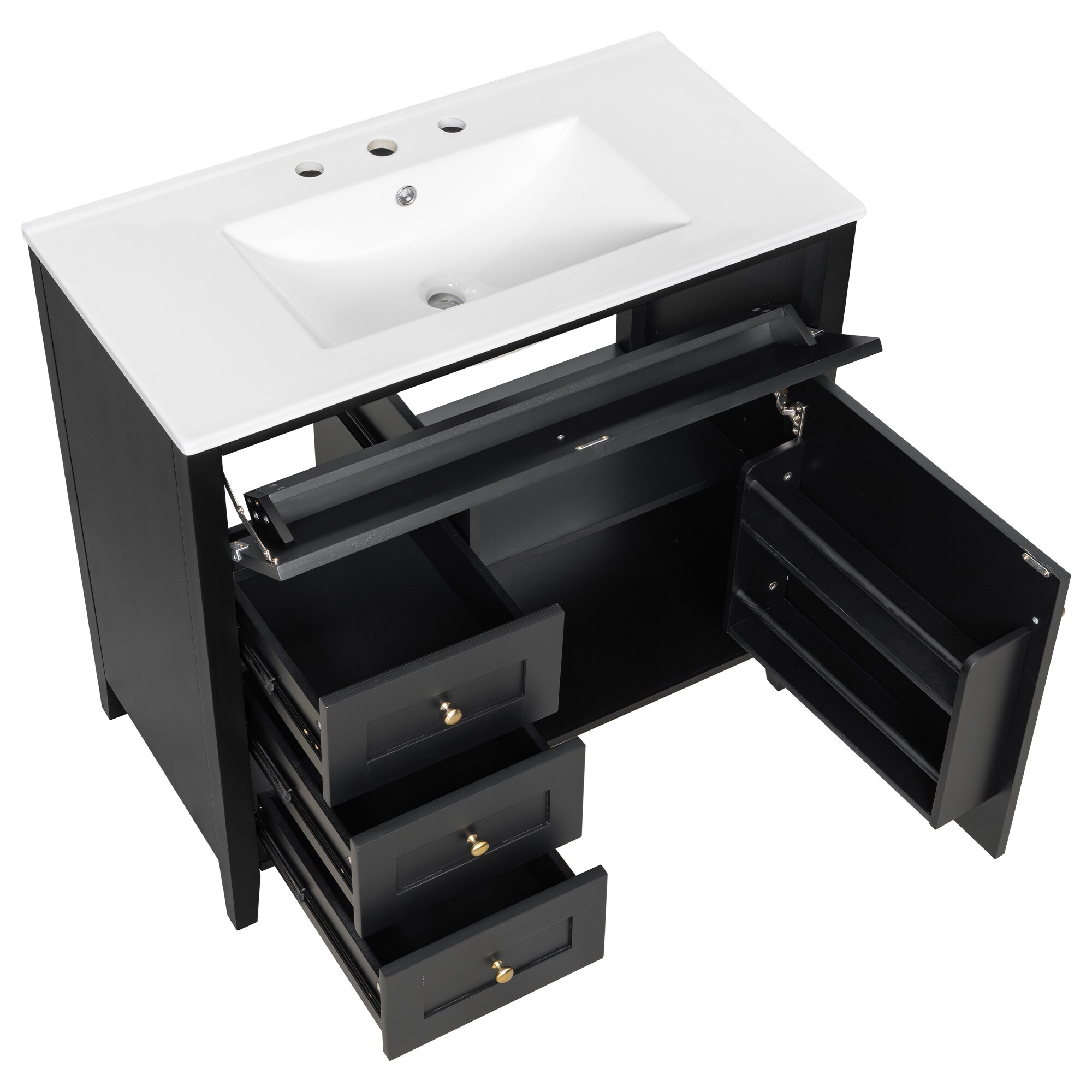 ModernLuxe L3P-N725P350821B Bath-Vanity-Combo - View #11