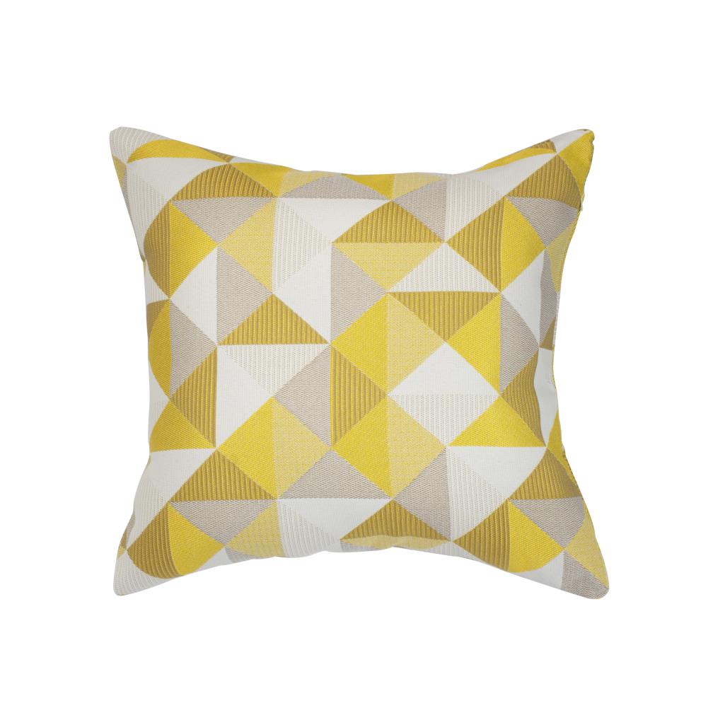 Astella TP18-FA13 Pacifica Throw Pillows Geometric Ruskin Yellow Square Throw Pillow
