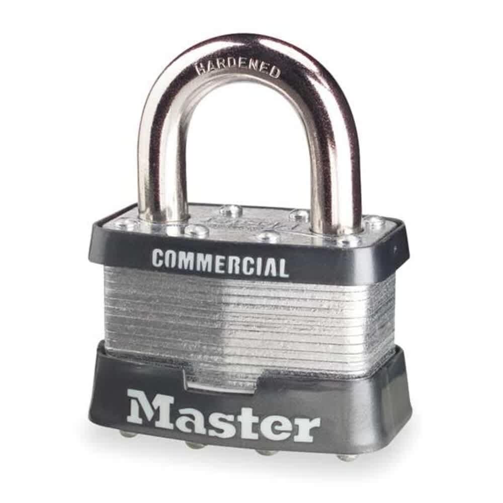 Master Lock Padlock Keyed Alike Standard Shackle Rectangular Steel Body Steel Shackle 15/16 in W #5KA