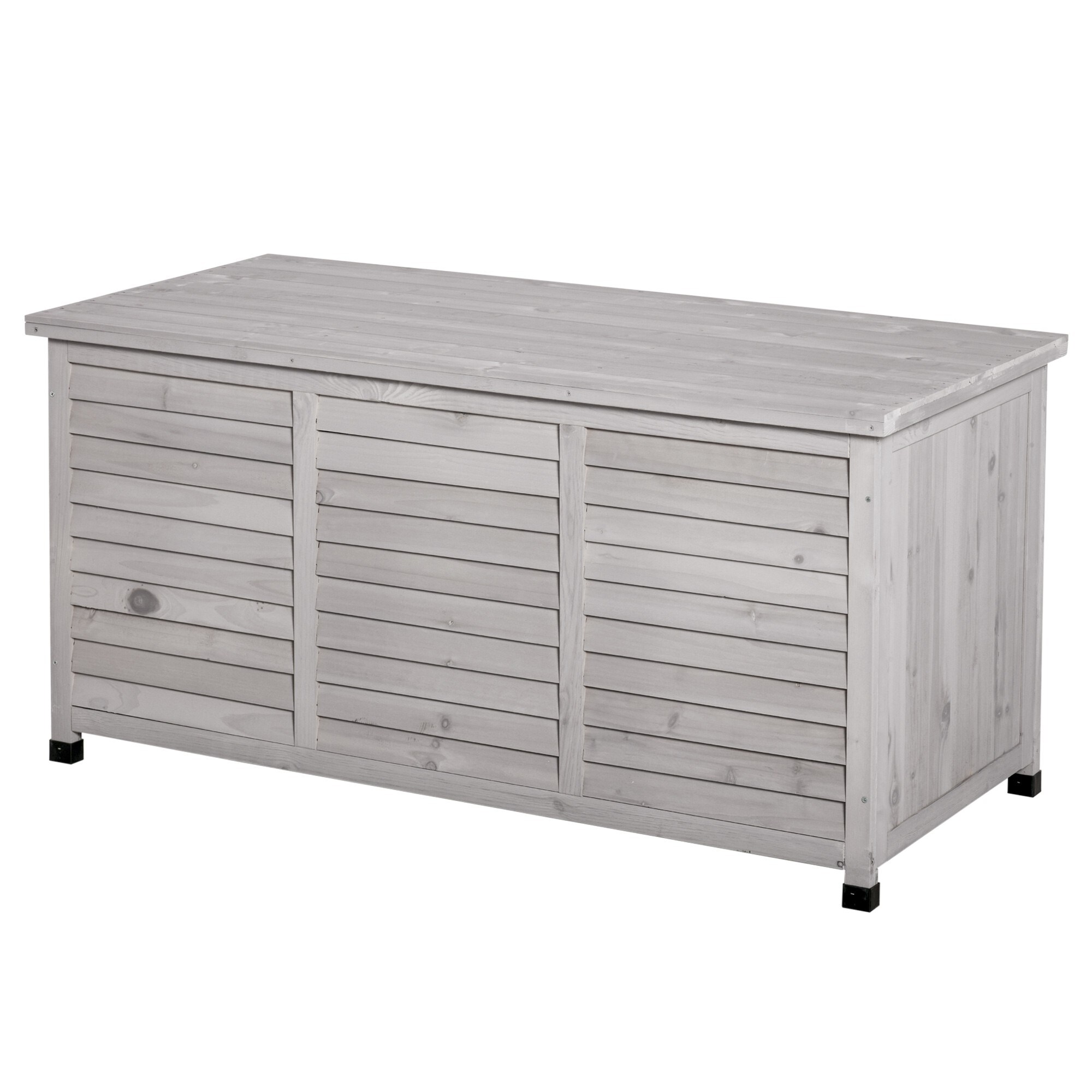 ToolCat LS1-16-DB 50-in L x 22-in 75-Gallon Grey Wood Deck Box
