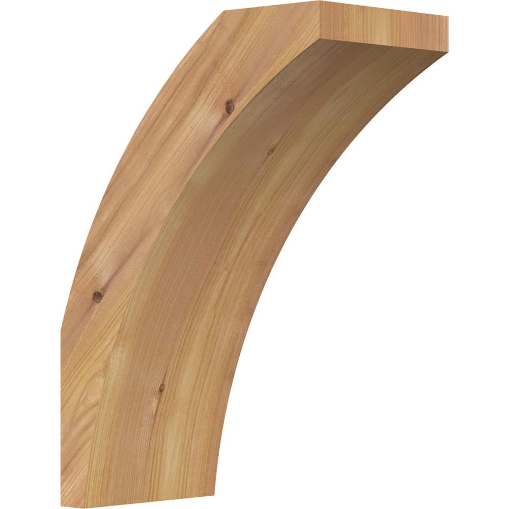 Ekena Millwork BRC06X10X14THR00SWR 5-1/2-in x 10-in x 14-in Western Red Cedar Unfinished Wood Thorton Smooth Knee Brace