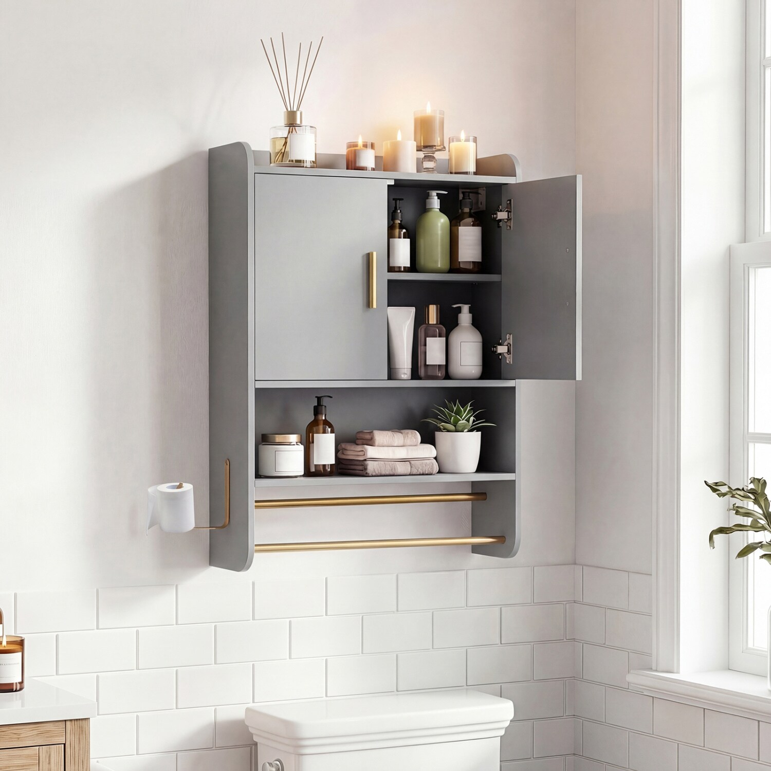 Slickblue D-CO-RG1948AB Bathroom-Wall-Cabinets - View #4