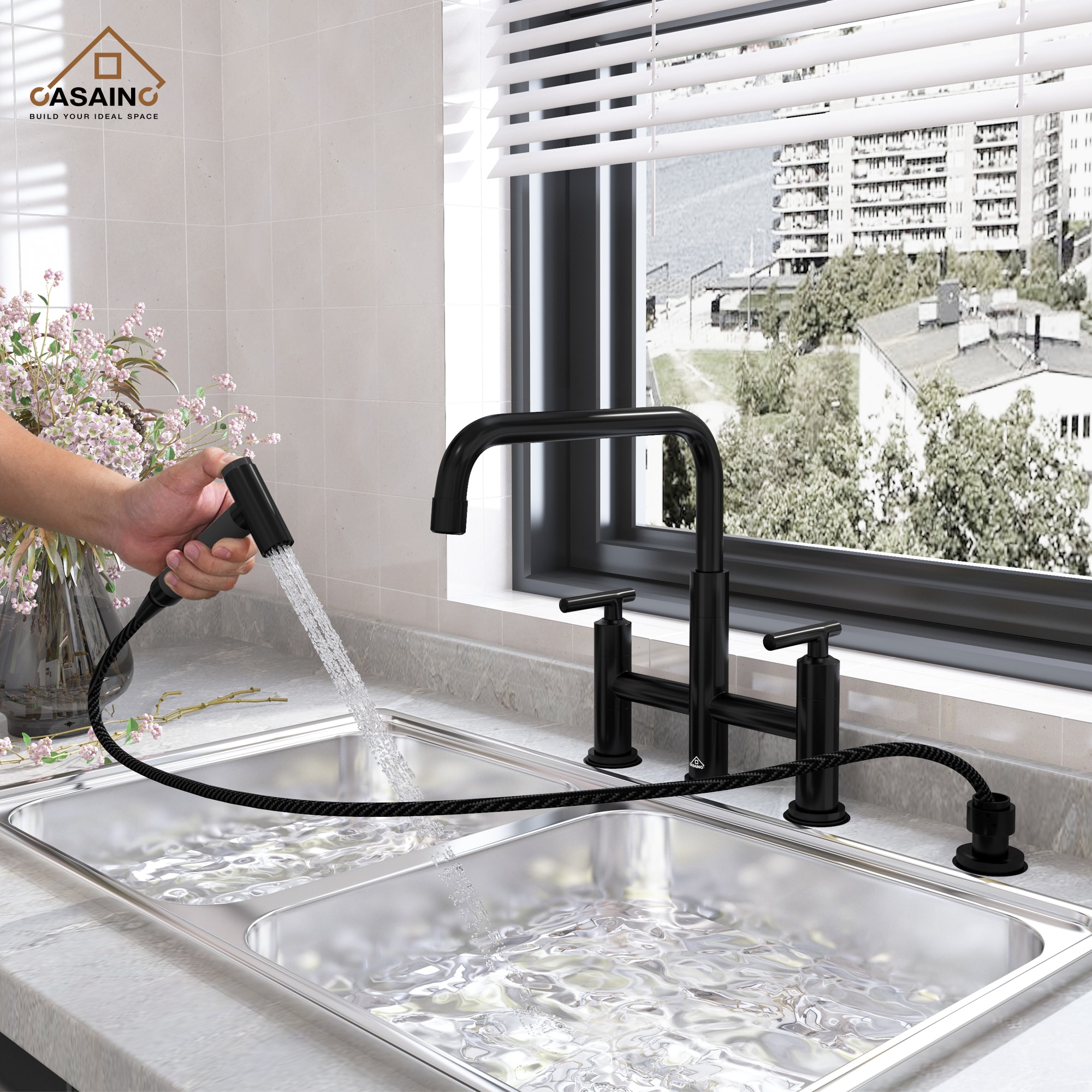 CASAINC KCLT0002-MB Kitchen-Faucets - View #4