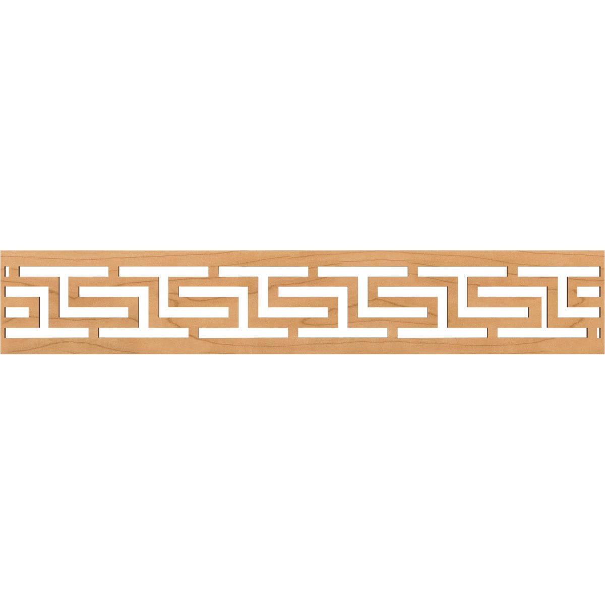 Ekena Millwork MLDA08X46TULMA Tulum Fretwork Flat Trim 8-in x 3.89-ft Maple Brown Unfinished 2156854 Pierced Wall Panel Moulding