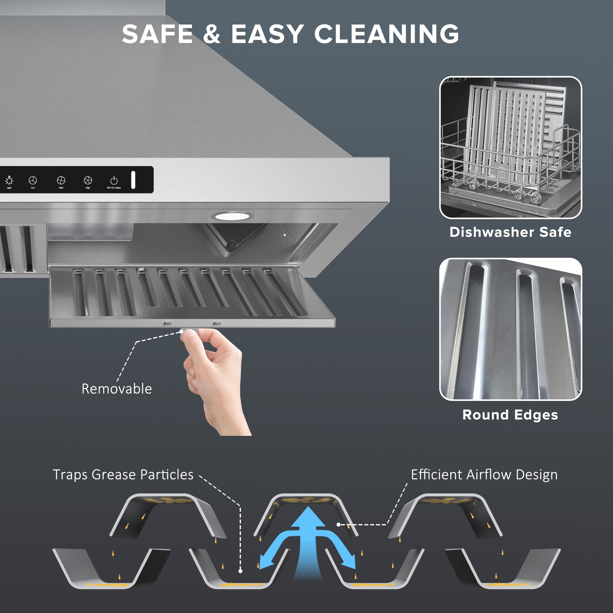 VIKIO VIKRP30-30 Wall-Mounted-Range-Hoods - View #9