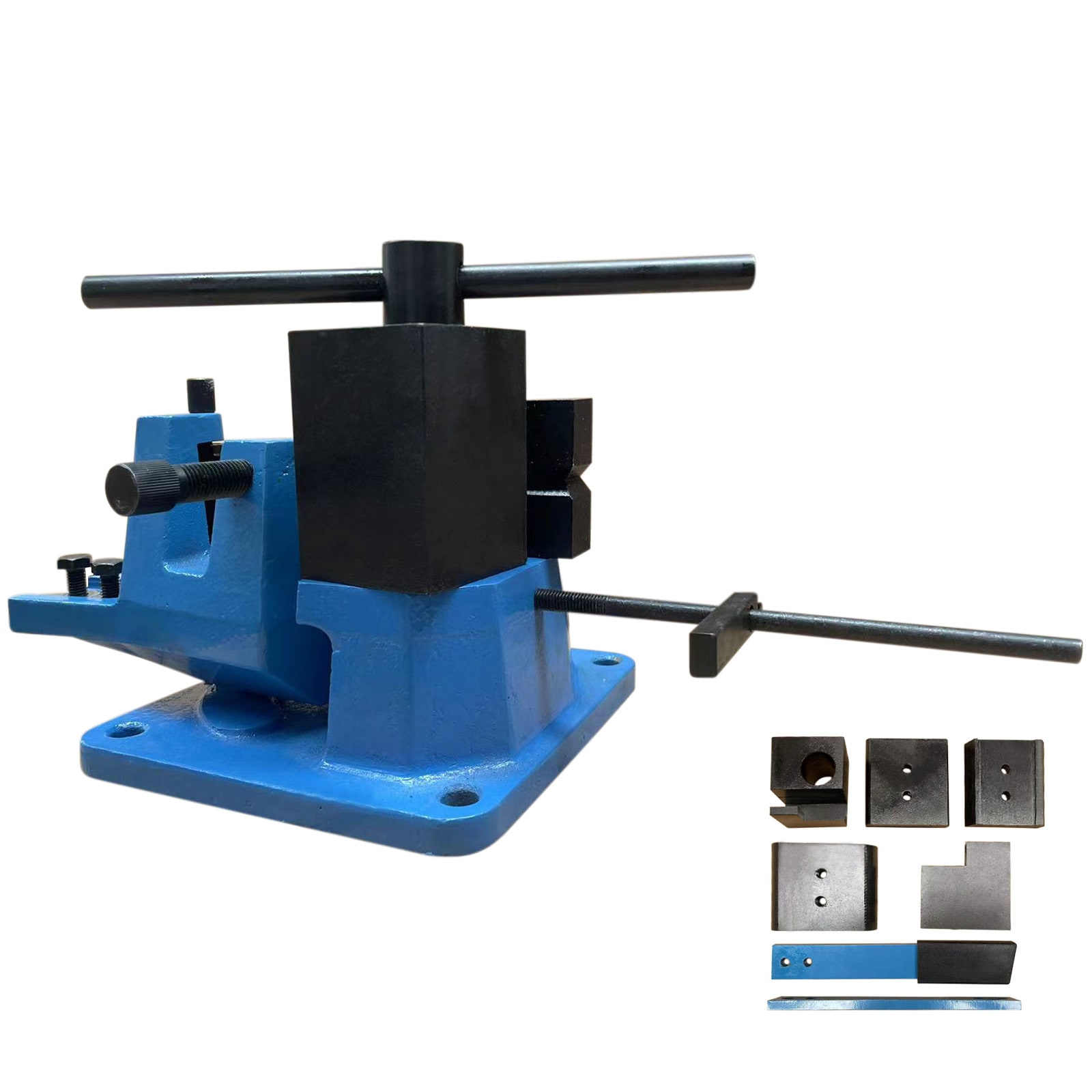 SVOPES SVOPESSDWGJWN04912V0 UB-100 Manual Metal Rebar Bender 120 Degree Heavy-Duty HOT Bending Capacity for Angle Iron Strip Steel
