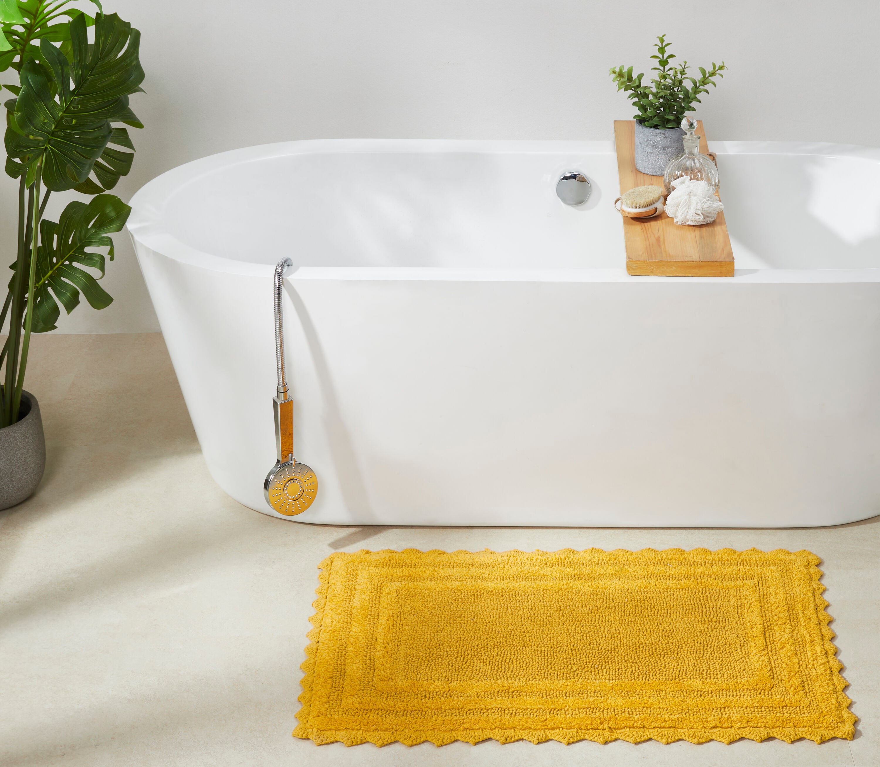 Yellow Bath Rugs & Mats - Bathroom, Bed & Bath