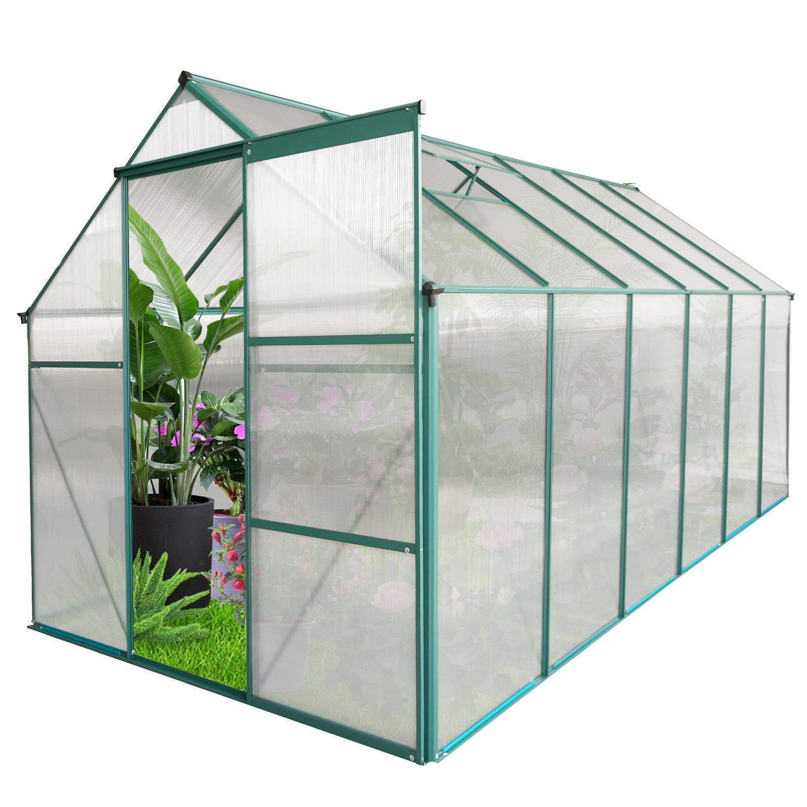 Bayfeve BF-54005-GH 12-ft L x 6-ft W x 6.4-ft H Green Greenhouse