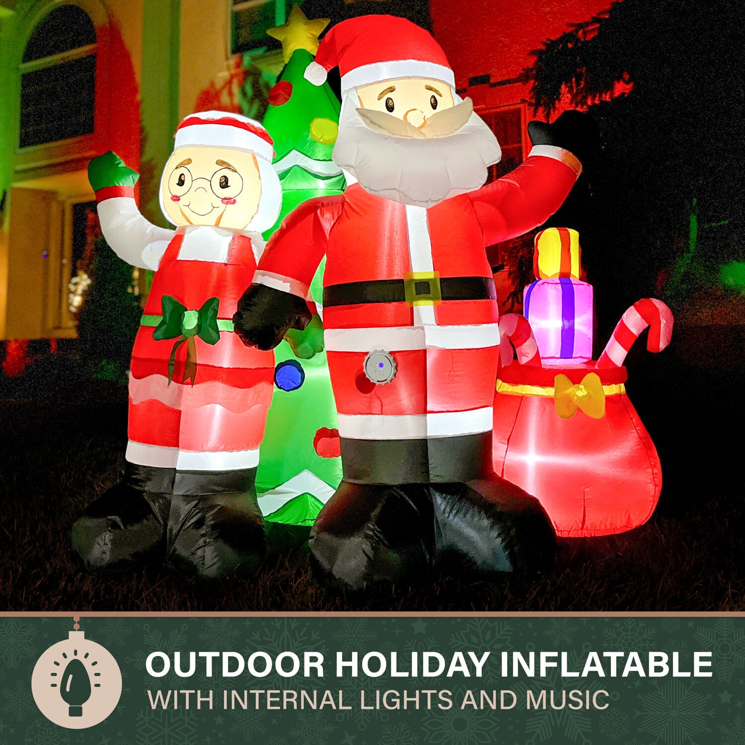 Fraser Hill Farm FHFMRMRSCLS061-L Christmas-Inflatables - View #3