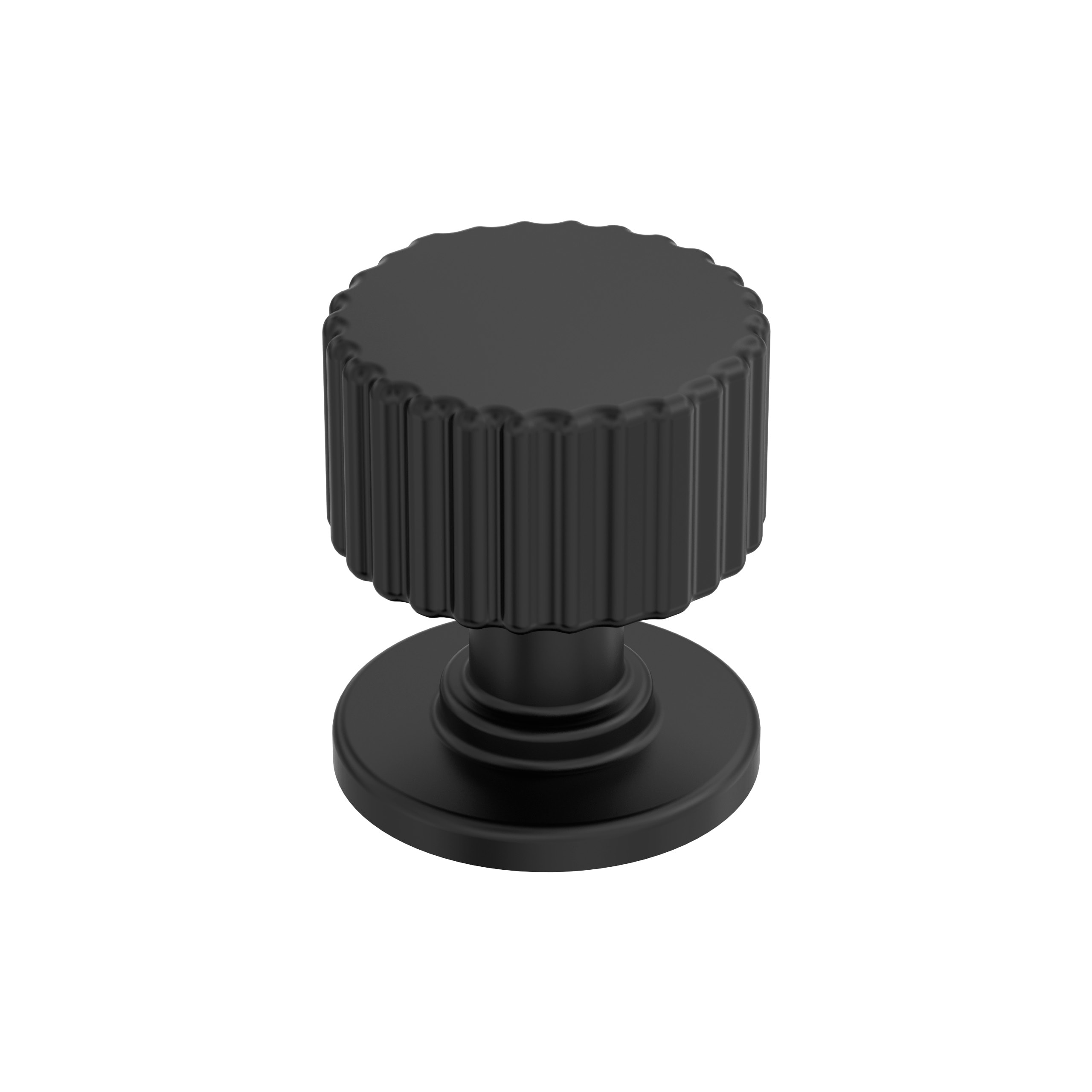 Amerock BP37652MB Ballard 1-1/8-in Matte Black Round Transitional Cabinet Knob