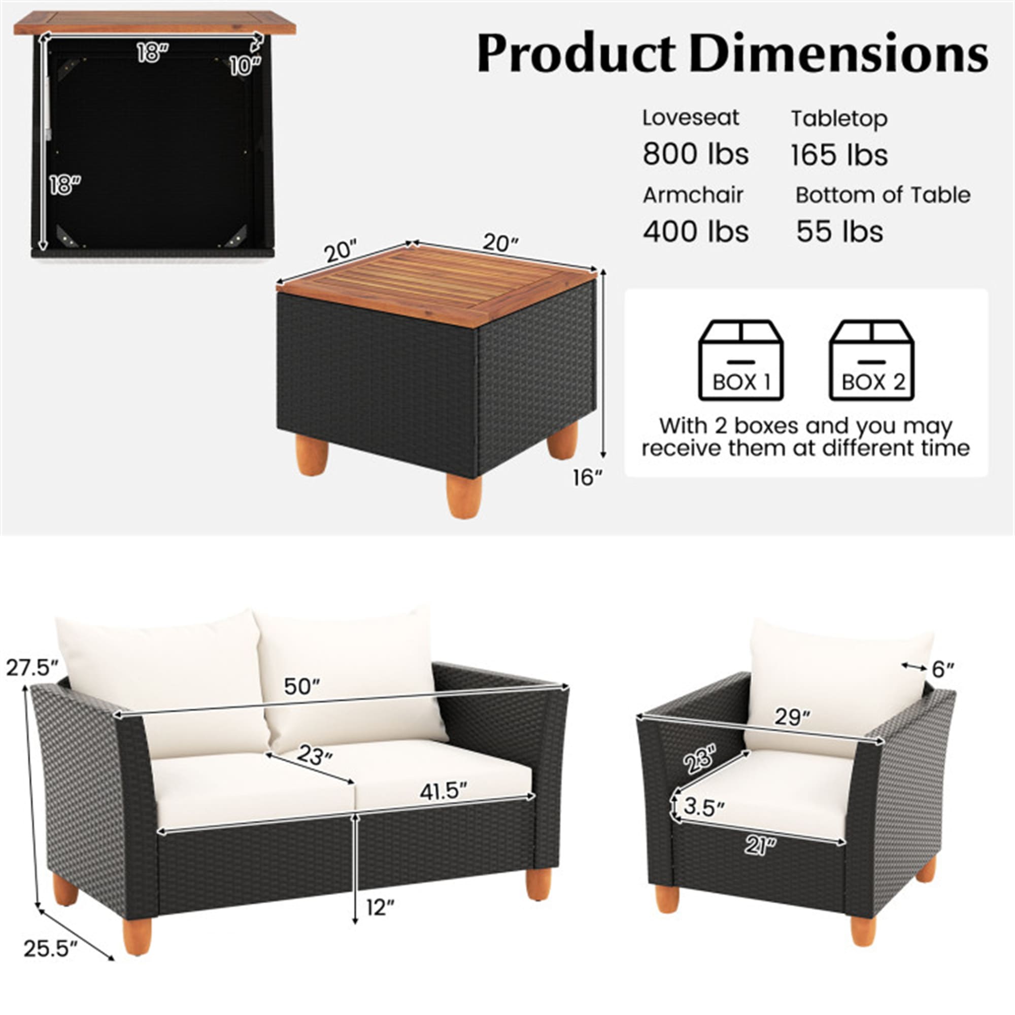BABOOM BOM-WF31787-OR Patio-Conversation-Sets - View #3