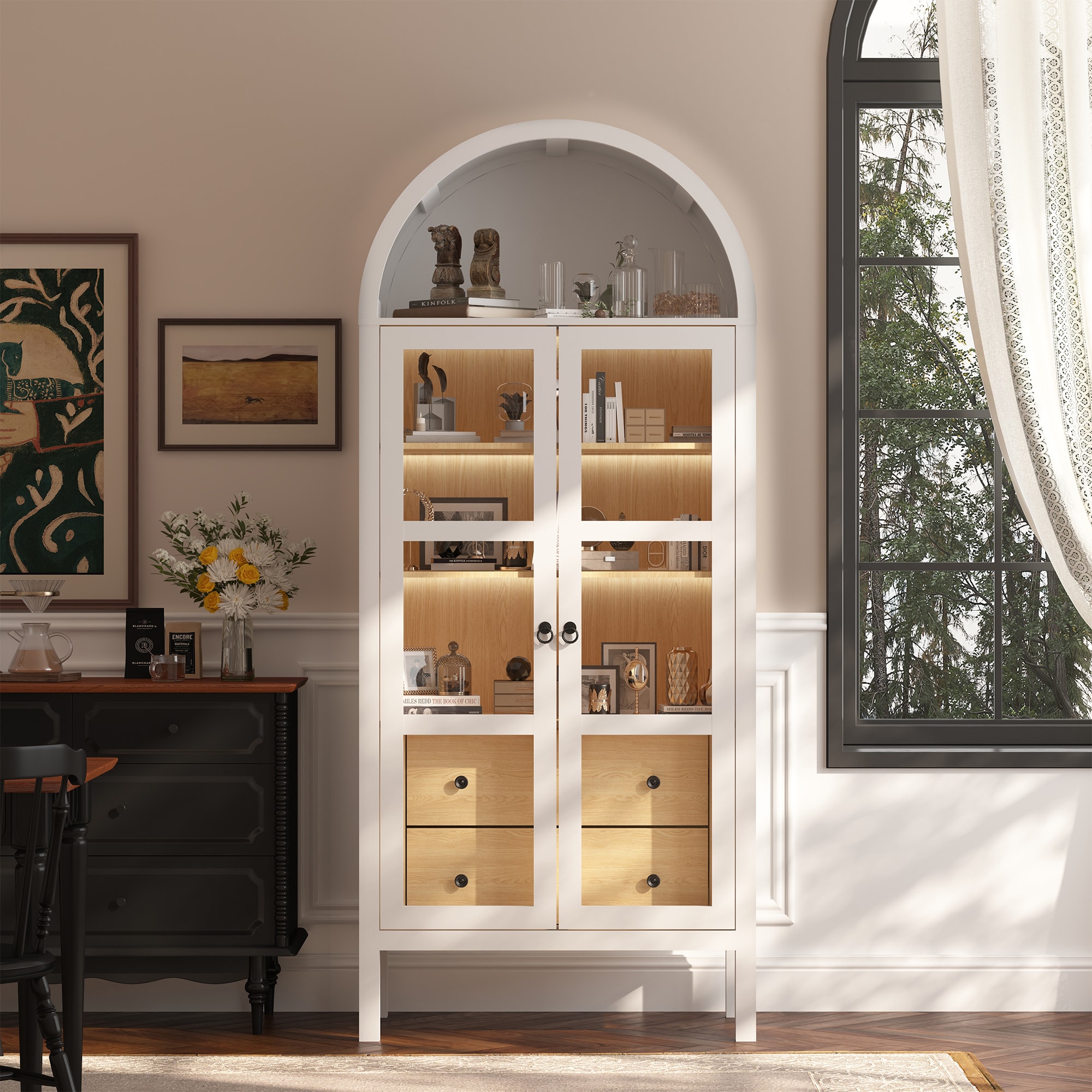 FurniFusion SF-Y-6EB40056E0-W Dining-Kitchen-Storarge - View #2