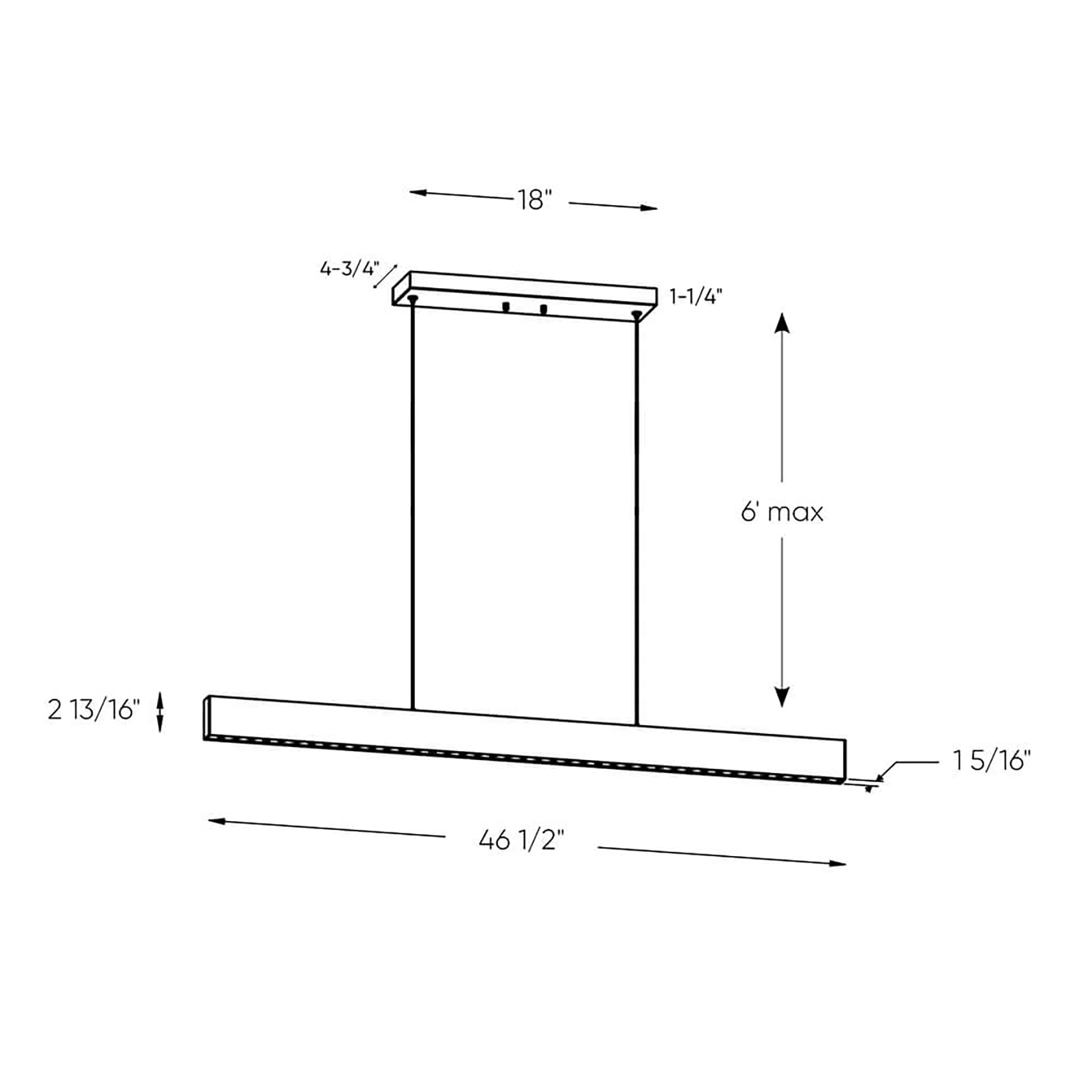 DALS Lighting MSLPD48-CC-BK Pendant-Lights - View #4