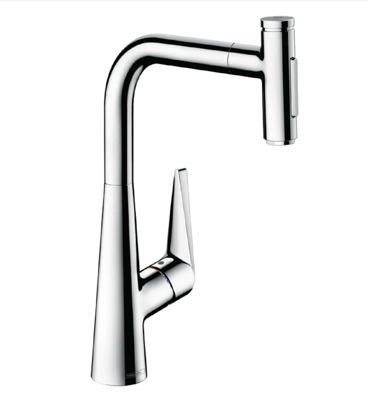 Hansgrohe 73867001 Chrome Single Handle Deck-mount Pull-down Kitchen Faucet with Sprayer ( Side Sprayer Included )