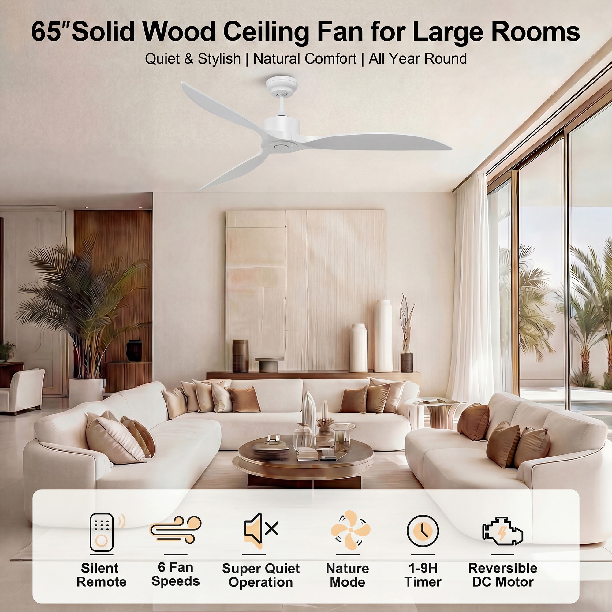 GreenEver CFL-0005-WH Ceiling-Fans - View #8