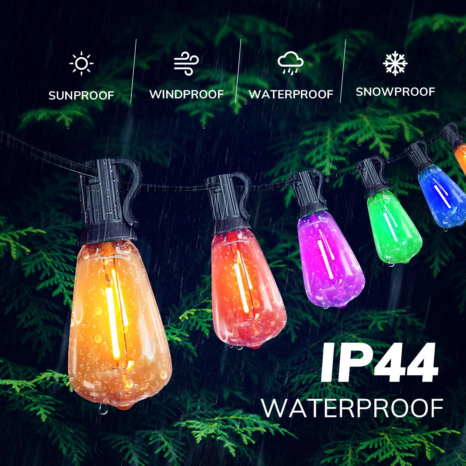 Justincity LJT0805J237 Patio-String-Lights - View #4