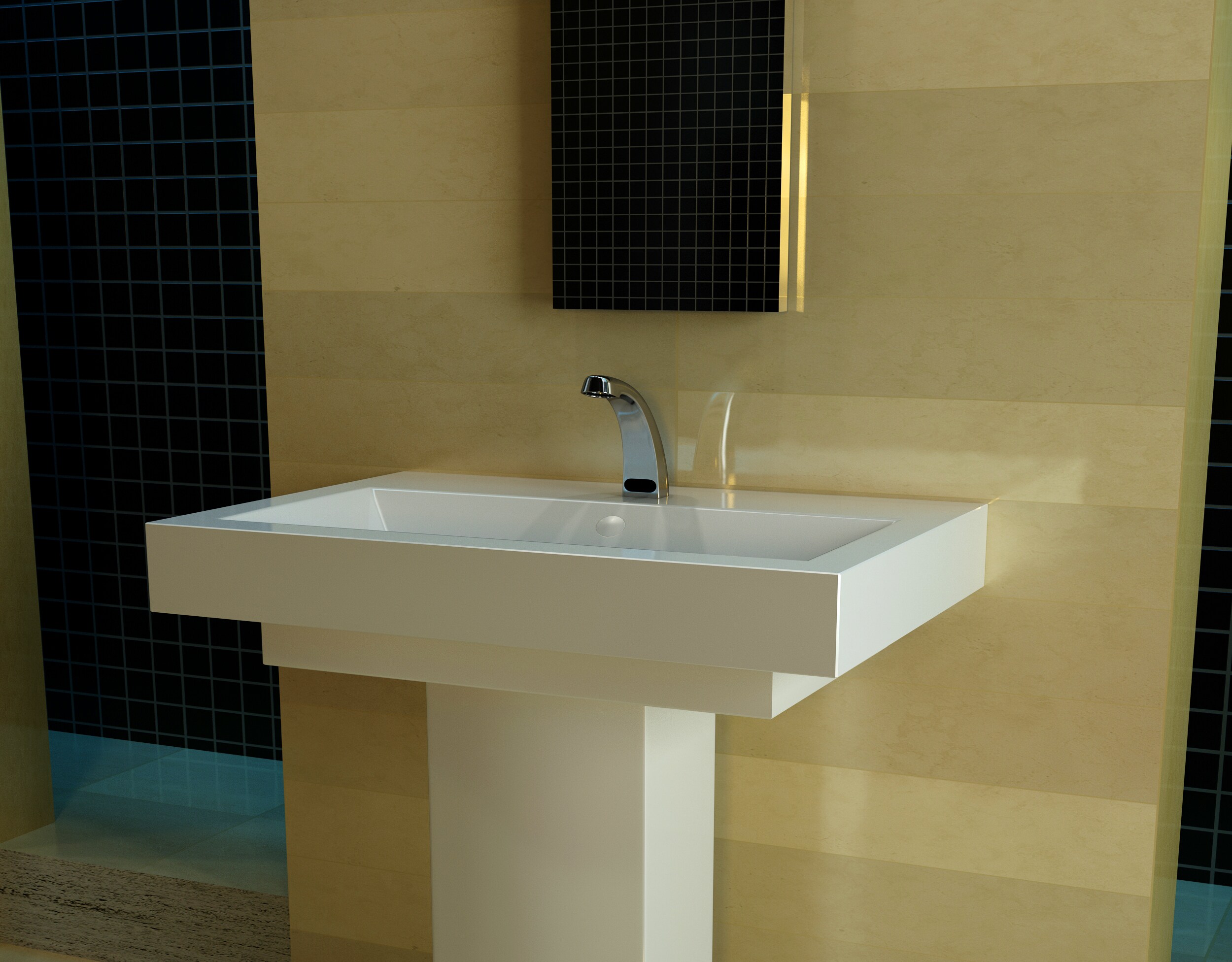 Zurn AquaSense Chrome Single Hole Touchless Commercial Bathroom