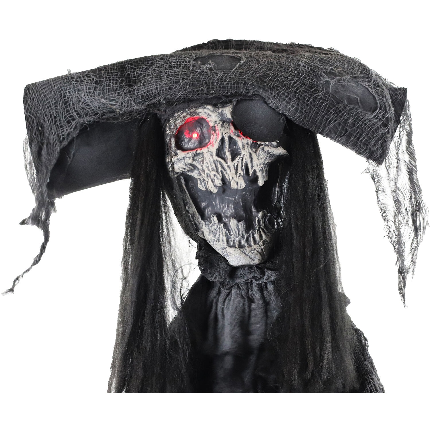 Haunted Hill Farm Shaking Skeleton Pirate with LED Eyes