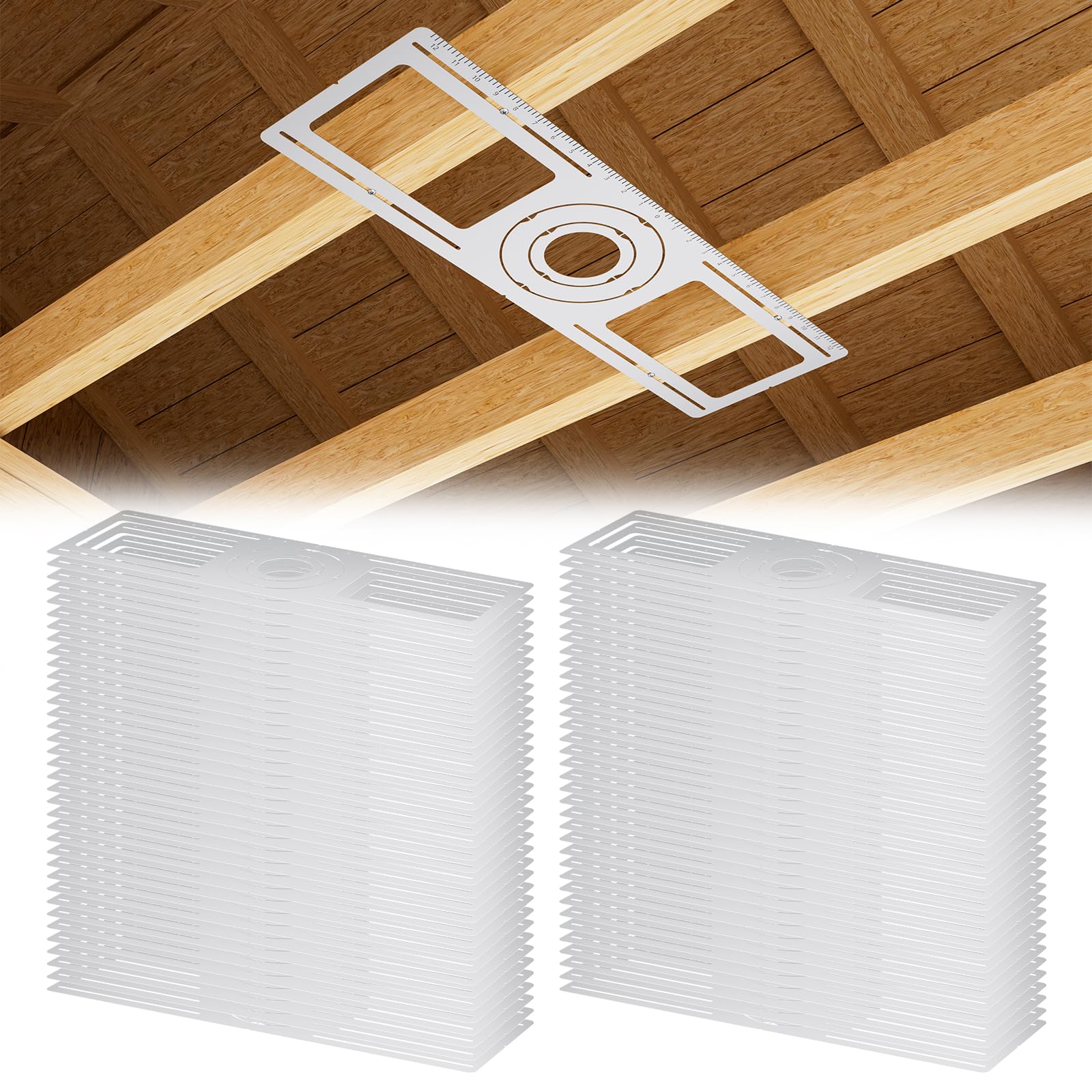 SenQWFa 72 pack new construction mounting plate for LED recessed wafer ...