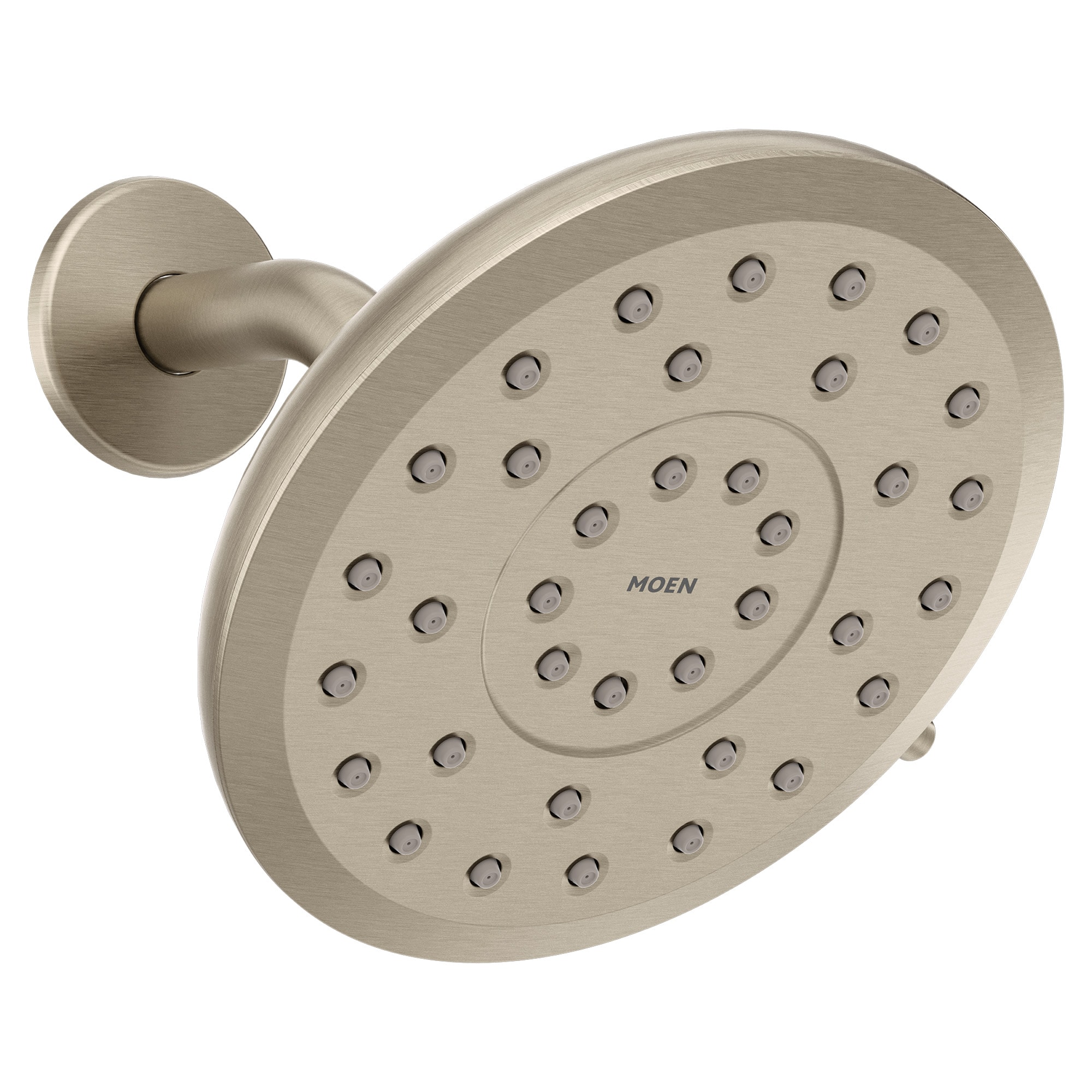 Moen 220R7BN Brushed Nickel Sold separately Multi-function Round Bathtub and shower Faucet (Valve Not Included)
