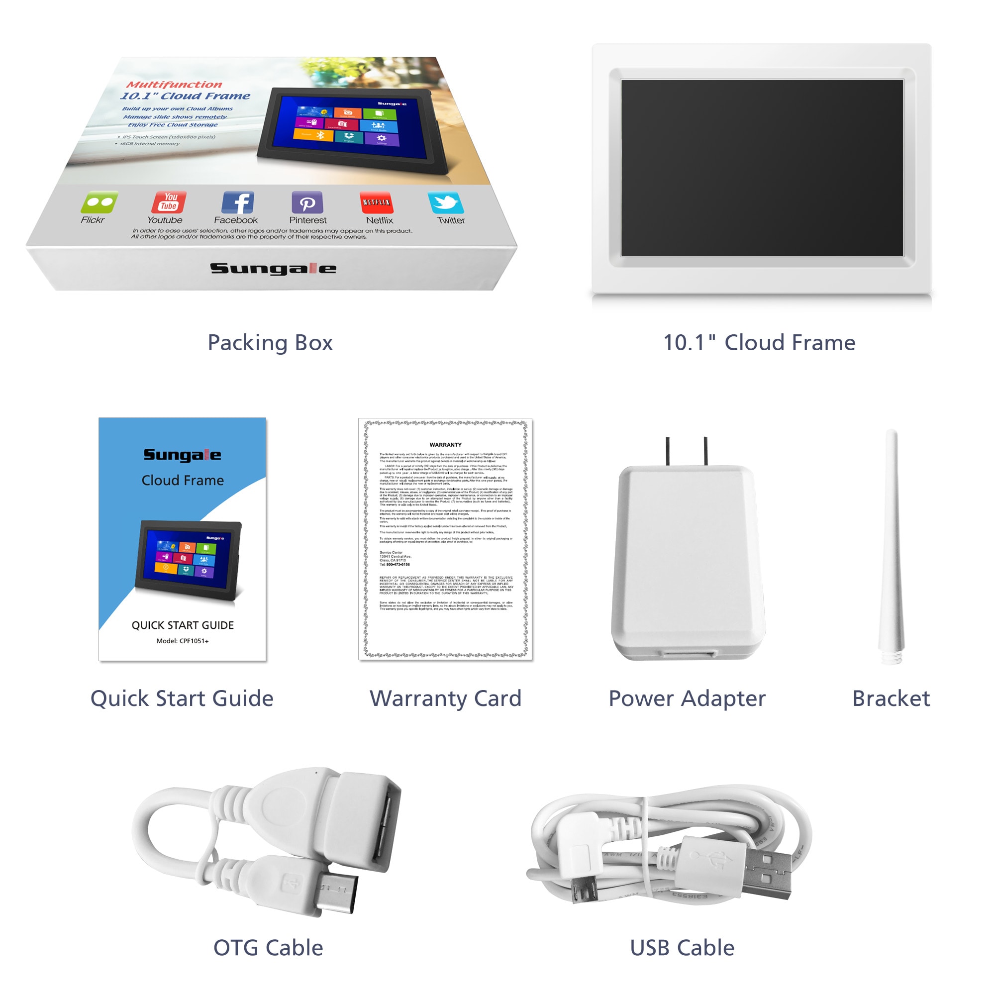 Sungale CPF1051+ WHT Picture-Frames - View #8