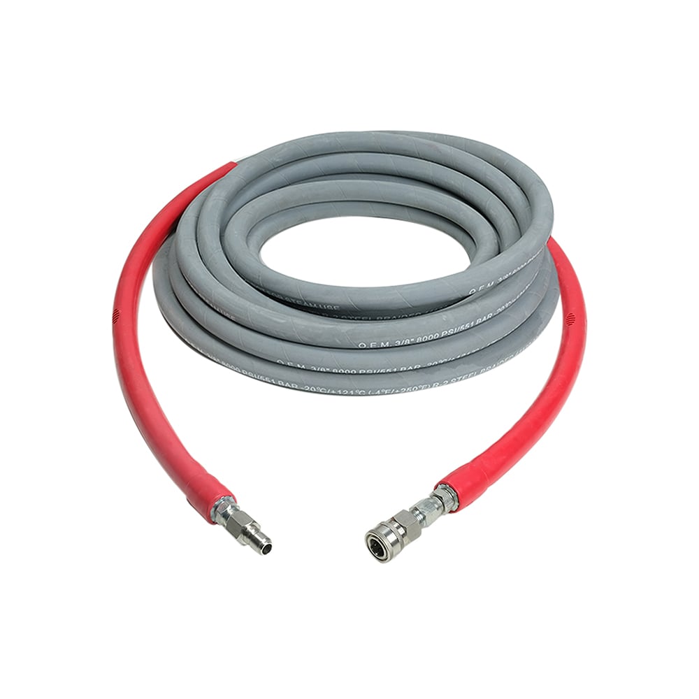 SIMPSON 41187 Wrapped Rubber 3/8-in x 50-ft , up to 10000-PSI Pressure Washer Hose